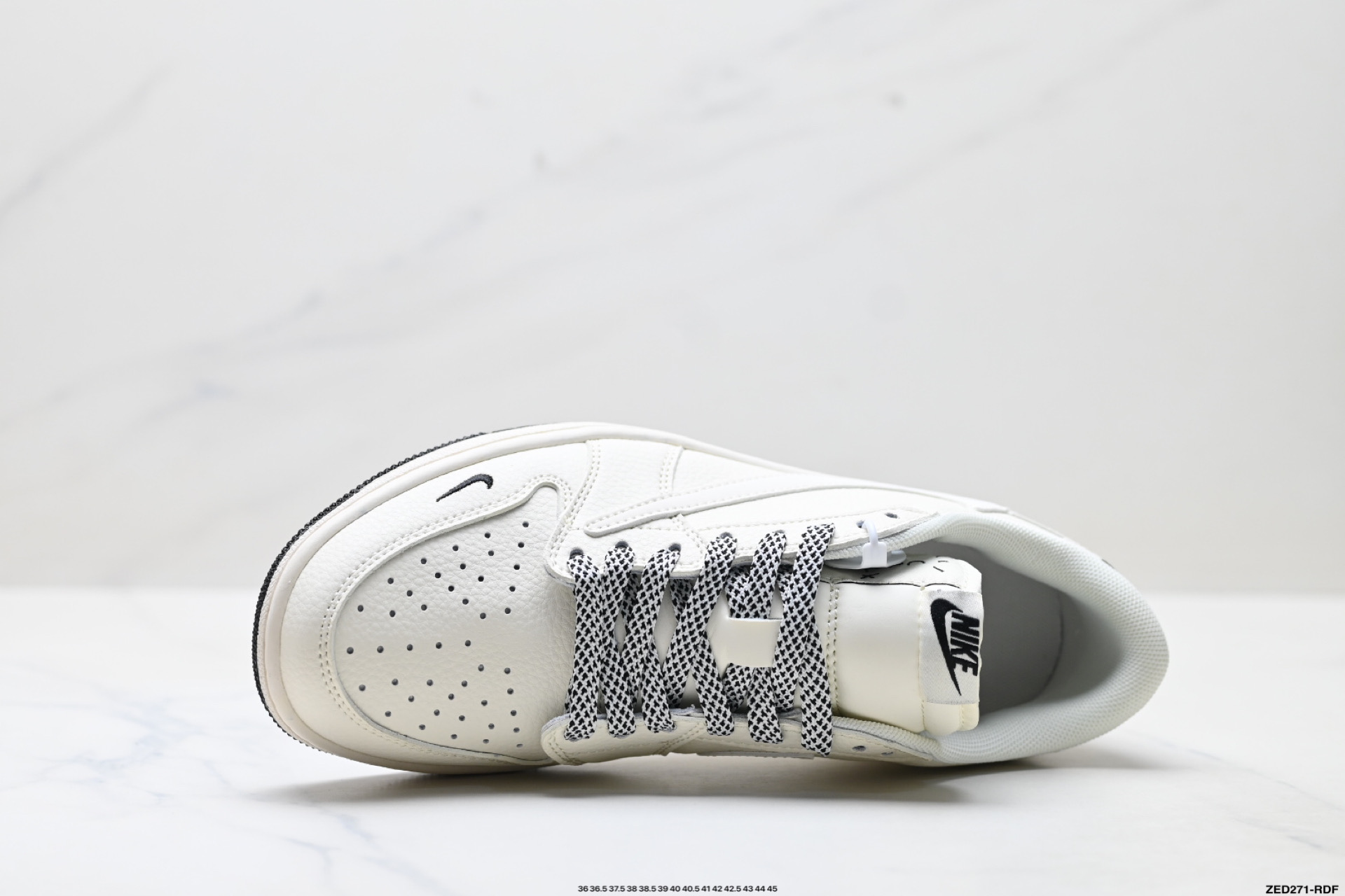 Nike Air Jordan 1 x Travis Scott AJ1倒勾 乔一倒钩 ‘DIY’定制 耐克 低帮文化篮球鞋 JP1668-254