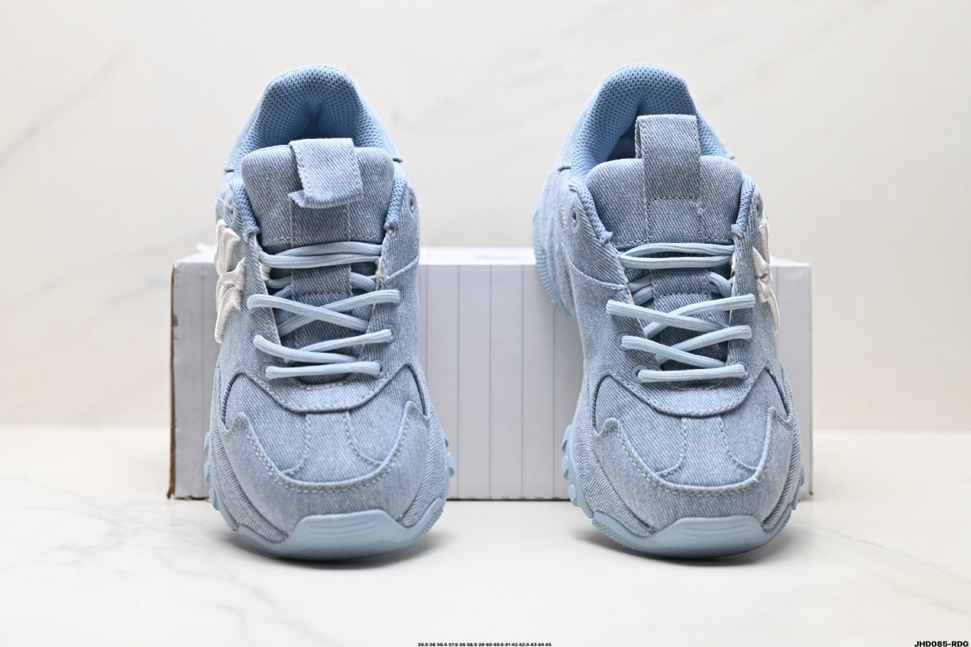 MLB BIGBALL CHUNKY VINTAGE CURSIVE 潮流百搭 厚底增高 牛仔舒适休闲鞋 防滑耐磨 低帮 老爹鞋 3ASHVT25N