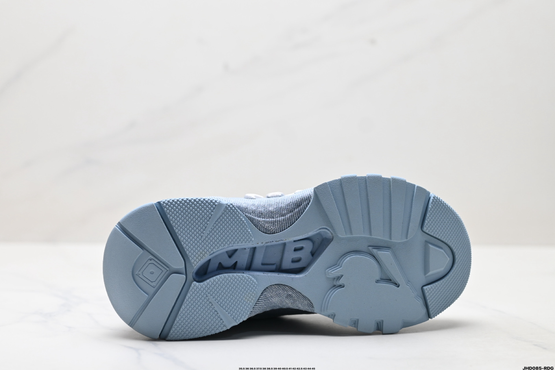 MLB BIGBALL CHUNKY VINTAGE CURSIVE 潮流百搭 厚底增高 牛仔舒适休闲鞋 防滑耐磨 低帮 老爹鞋 3ASHVT25N