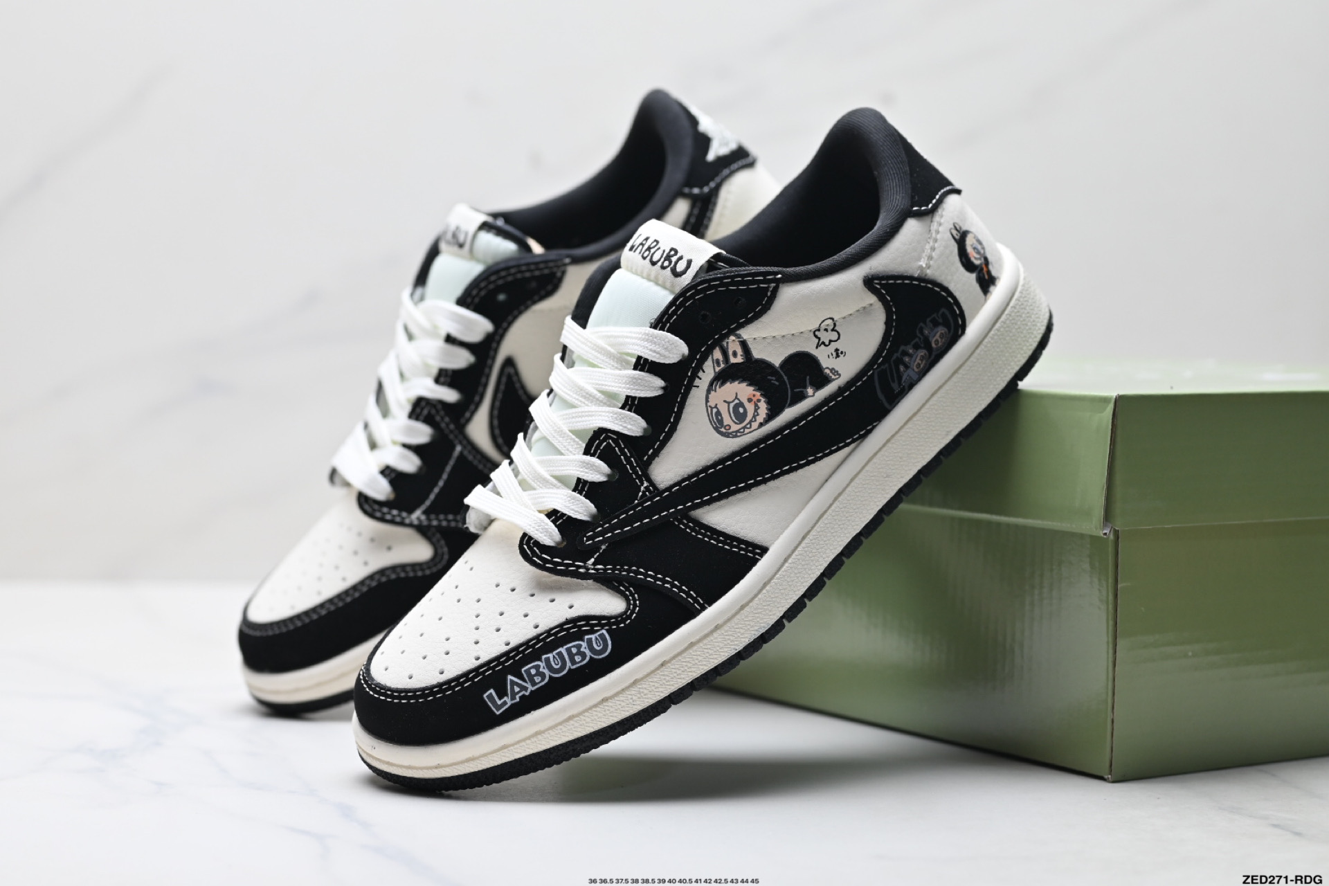 Nike Air Jordan 1 x Travis Scott AJ1倒勾 乔一倒钩 ‘DIY’定制 耐克 低帮文化篮球鞋 DD7866-112