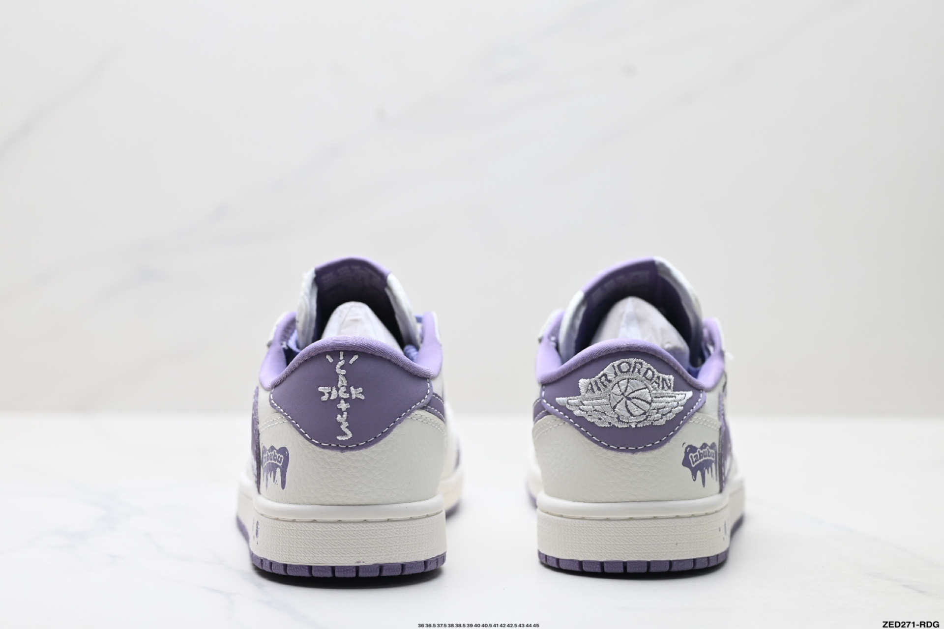 Nike Air Jordan 1 x Travis Scott AJ1倒勾 乔一倒钩 ‘DIY’定制 耐克 低帮文化篮球鞋 JW1188-164