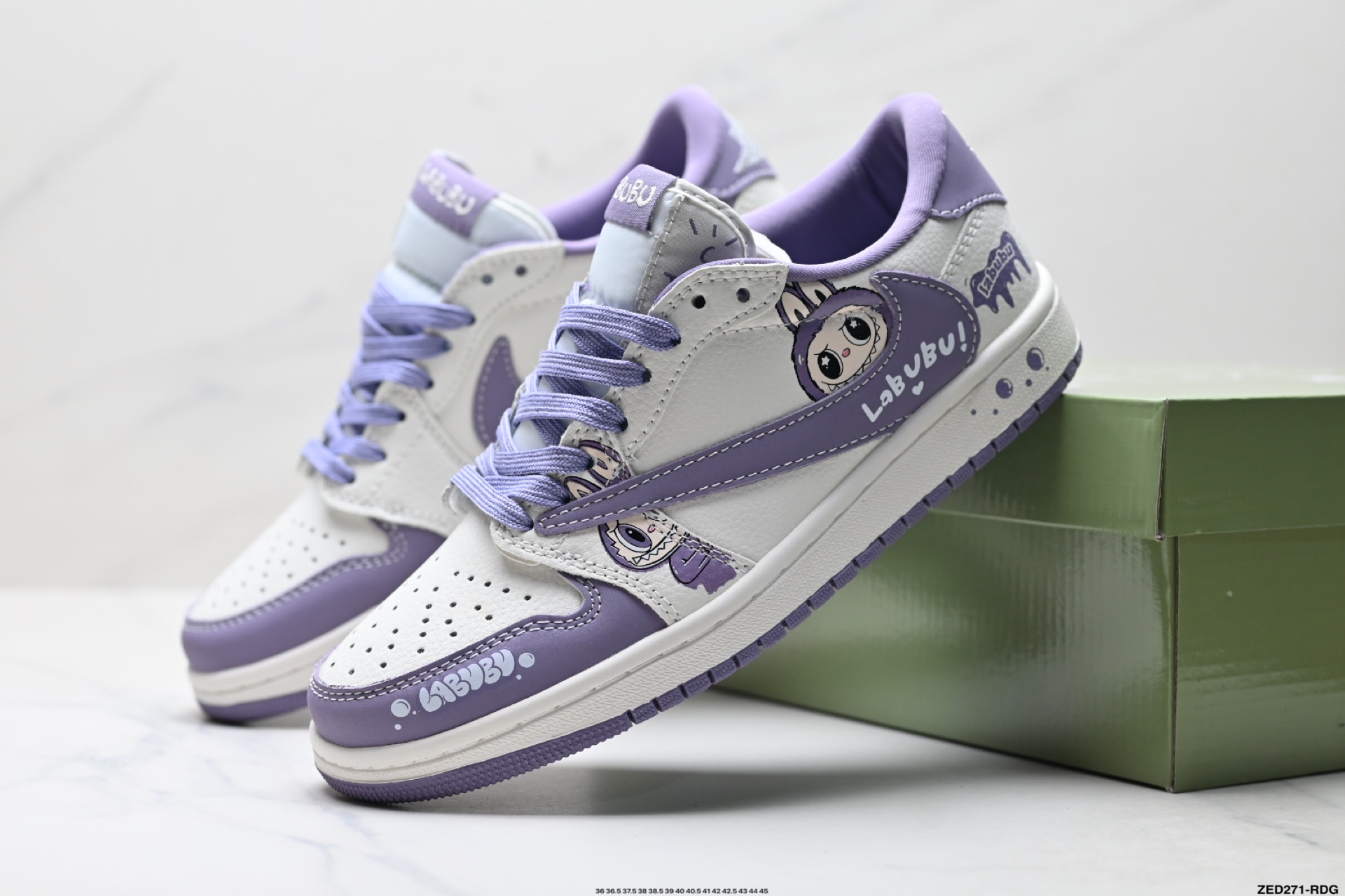 Nike Air Jordan 1 x Travis Scott AJ1倒勾 乔一倒钩 ‘DIY’定制 耐克 低帮文化篮球鞋 JW1188-164