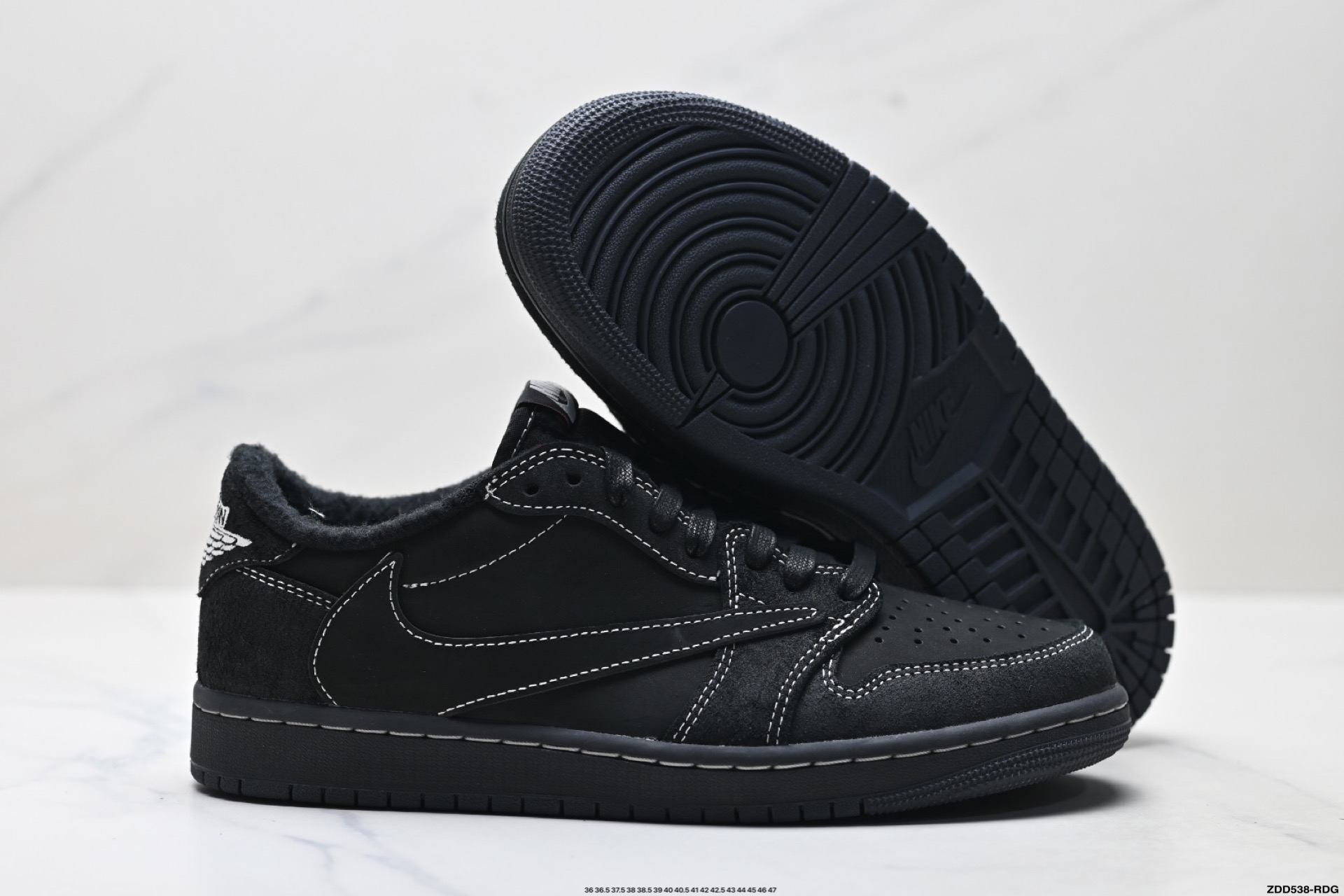 Nike Air Jordan 1 x Travis Scott AJ1倒勾 乔一倒钩 耐克 低帮文化篮球鞋 DM7866-001