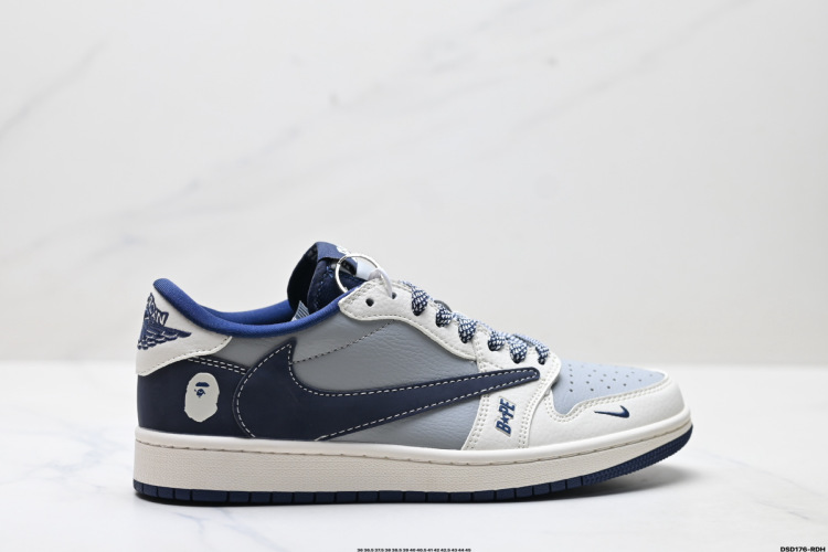 Nike Air Jordan 1 x Travis Scott DIY Custom Low-Top Basketball Shoes 1 Nike Air Jordan 1 x Travis Scott DIY Custom Low-Top Basketball Shoes