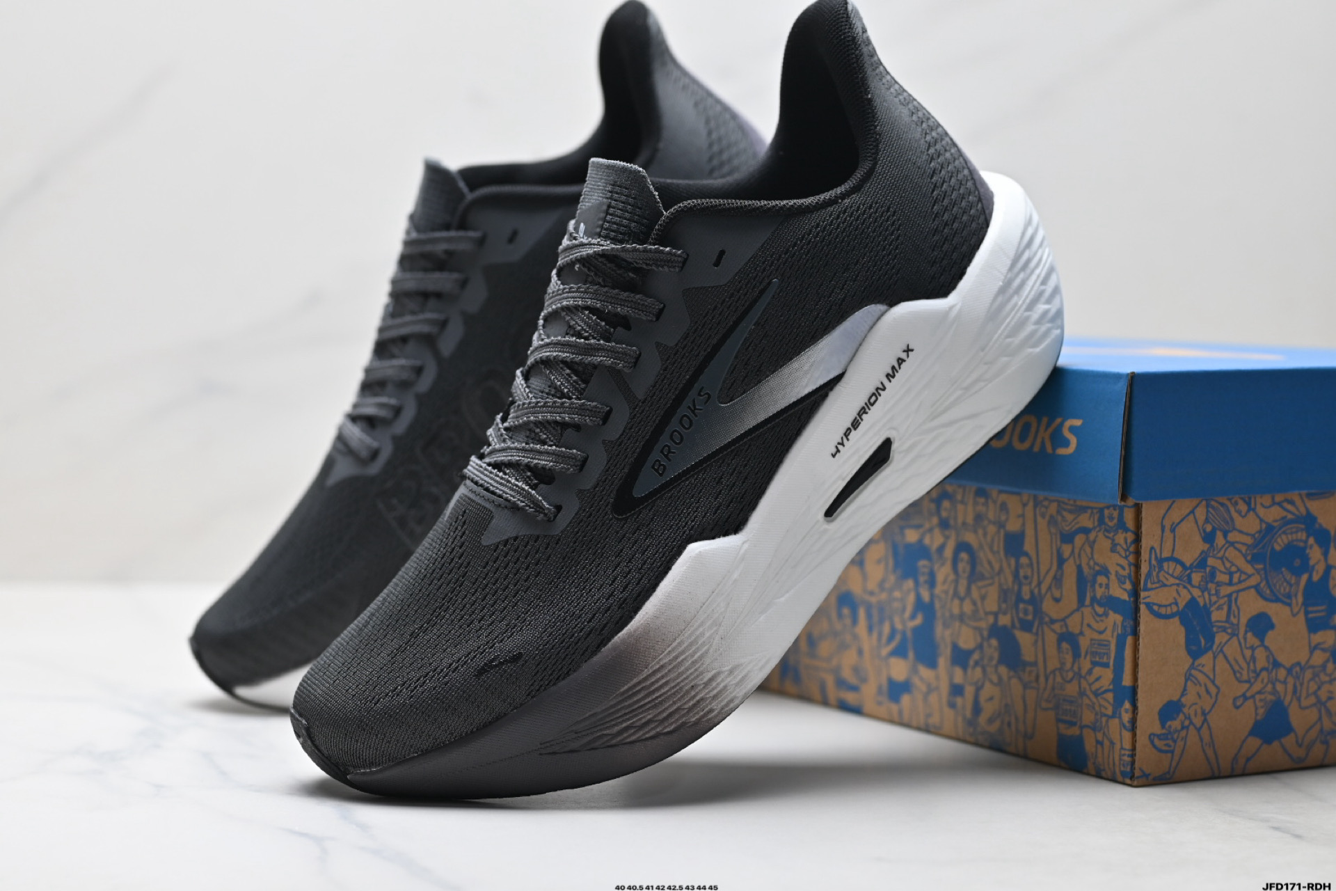 BROOKS布鲁克斯Hyperion Max 2 烈风2 减震竞速马拉松专业跑鞋 110434 1B 408