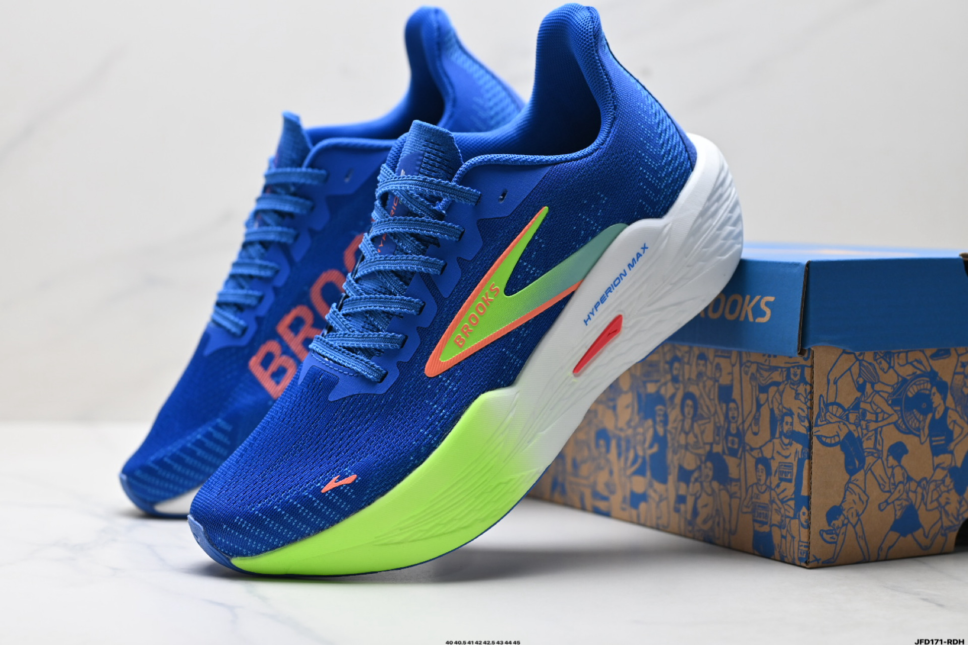 BROOKS布鲁克斯Hyperion Max 2 烈风2 减震竞速马拉松专业跑鞋 110434 1B 408