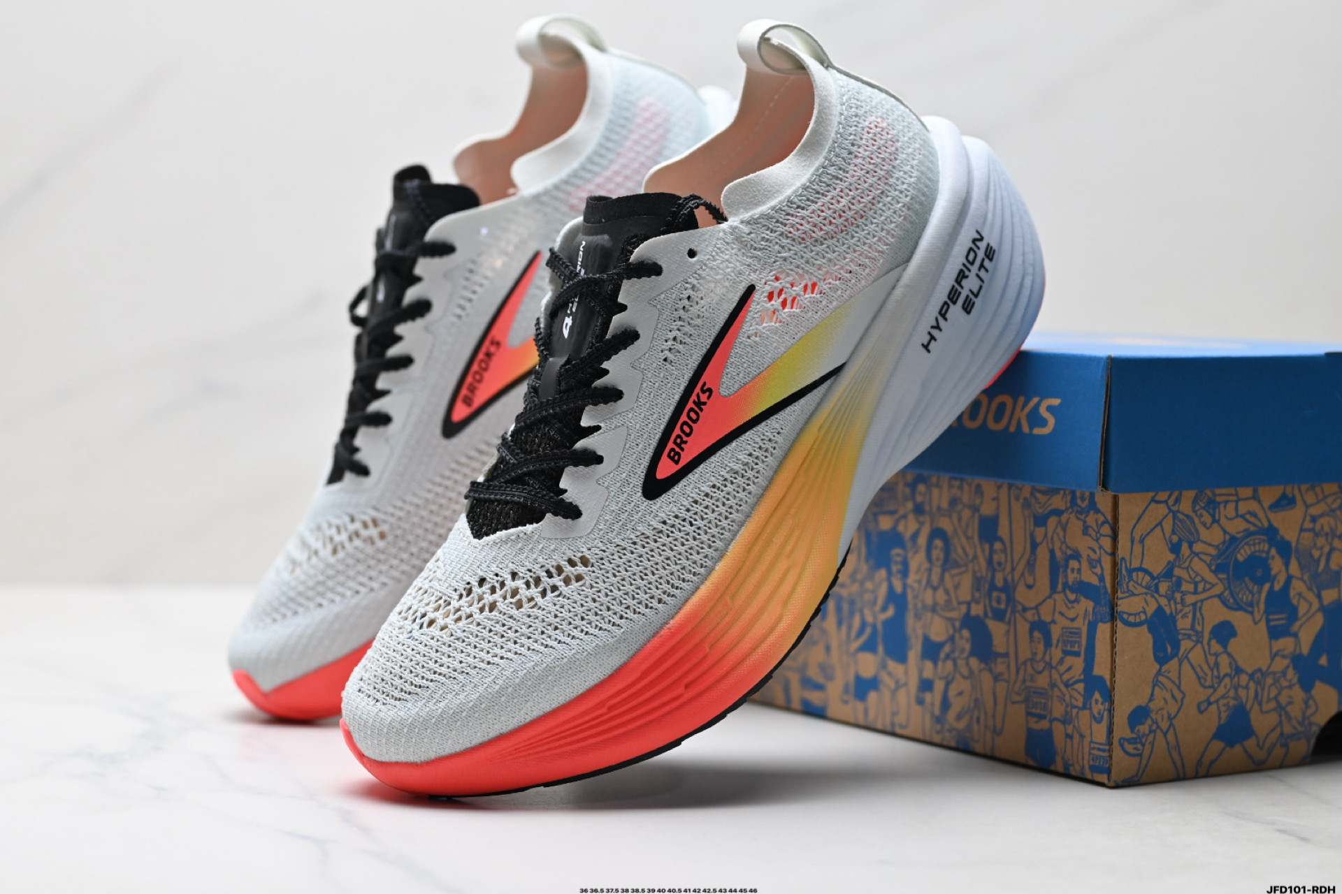 Brooks布鲁克斯 Hyperion Elite 4 PB 舒适百搭防滑耐磨 低帮 越野竞速跑步鞋 100053 1D 134