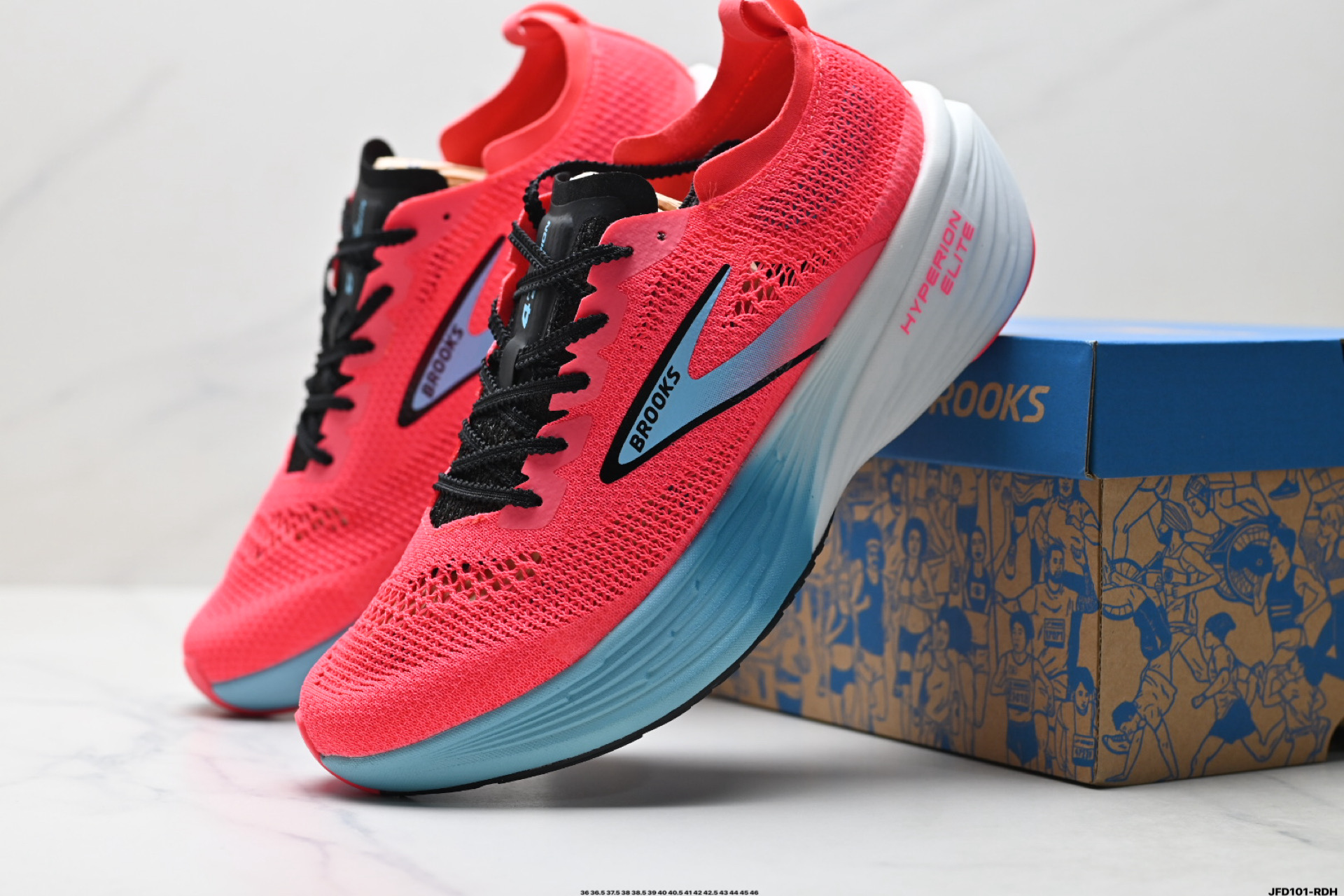 Brooks布鲁克斯 Hyperion Elite 4 PB 舒适百搭防滑耐磨 低帮 越野竞速跑步鞋 100053 1D 134