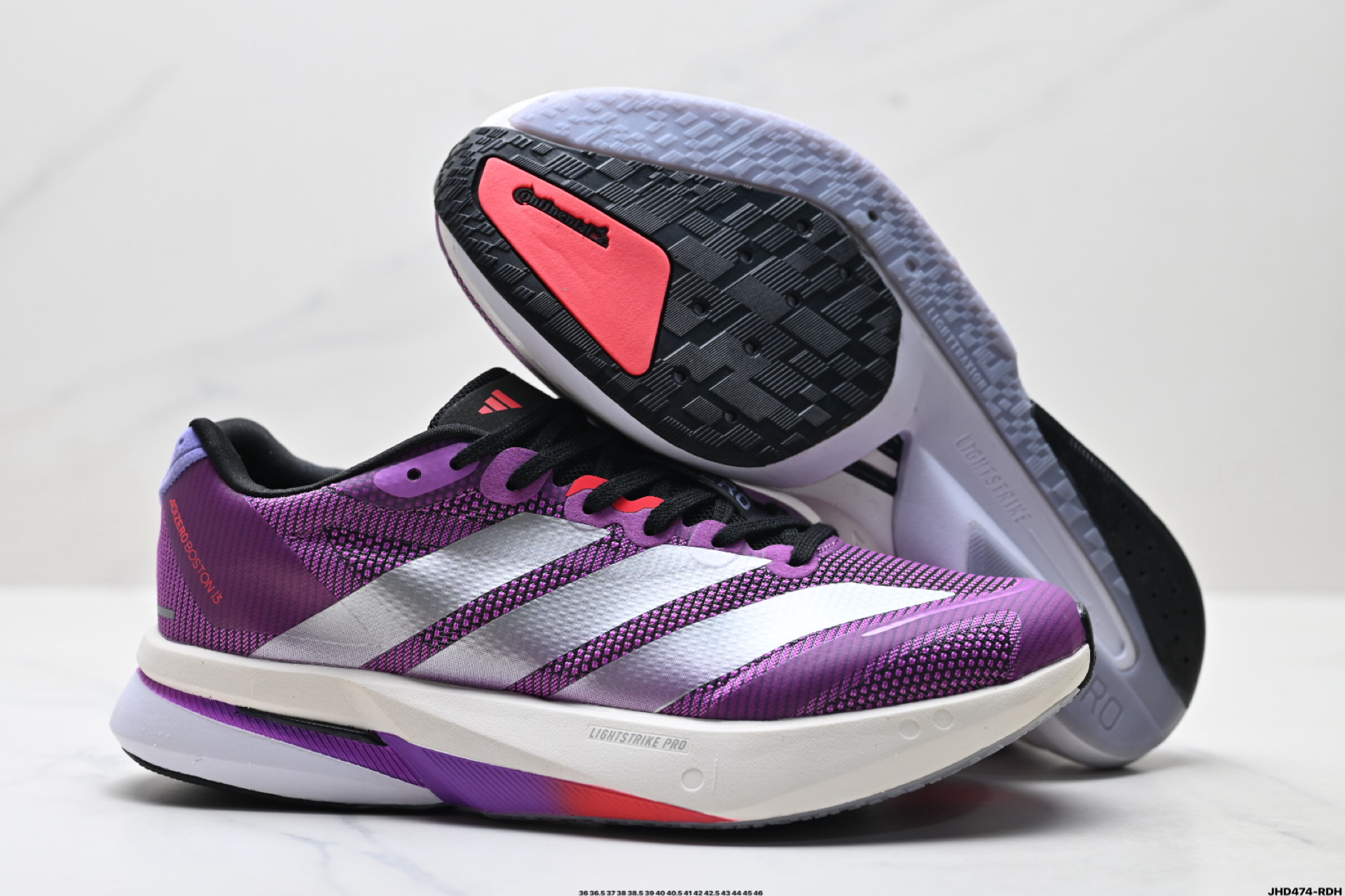 Adidas adizero BOSTON 13 阿迪达斯 透气网眼竞速跑鞋Boost 缓震底 运动鞋 JS4943