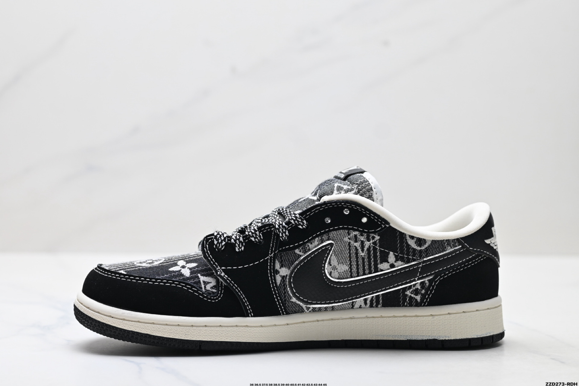 Nike Air Jordan 1 x Travis Scott AJ1倒勾 乔一倒钩 ‘DIY’定制 耐克 低帮文化篮球鞋 XS2025-063