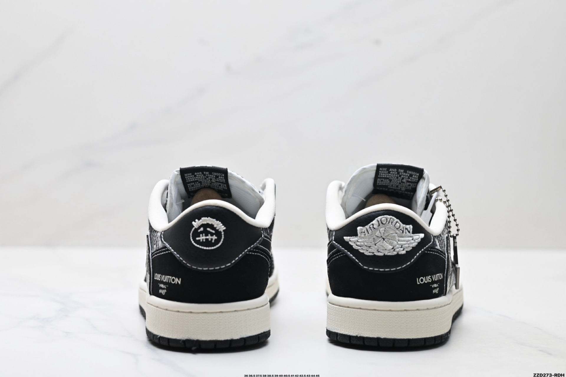 Nike Air Jordan 1 x Travis Scott AJ1倒勾 乔一倒钩 ‘DIY’定制 耐克 低帮文化篮球鞋 XS2025-063