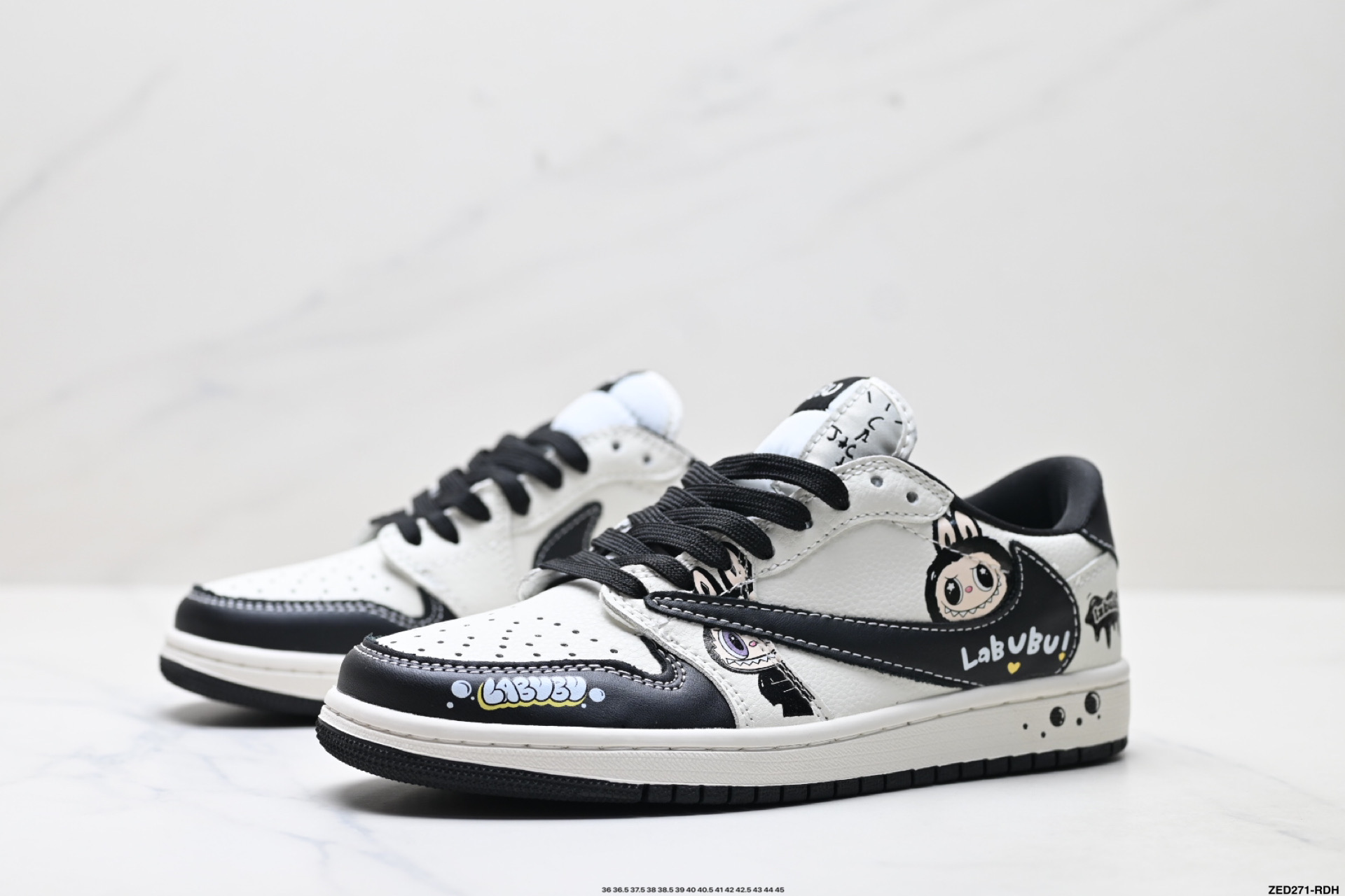 Nike Air Jordan 1 x Travis Scott AJ1倒勾 乔一倒钩 ‘DIY’定制 耐克 低帮文化篮球鞋 JW1188-161