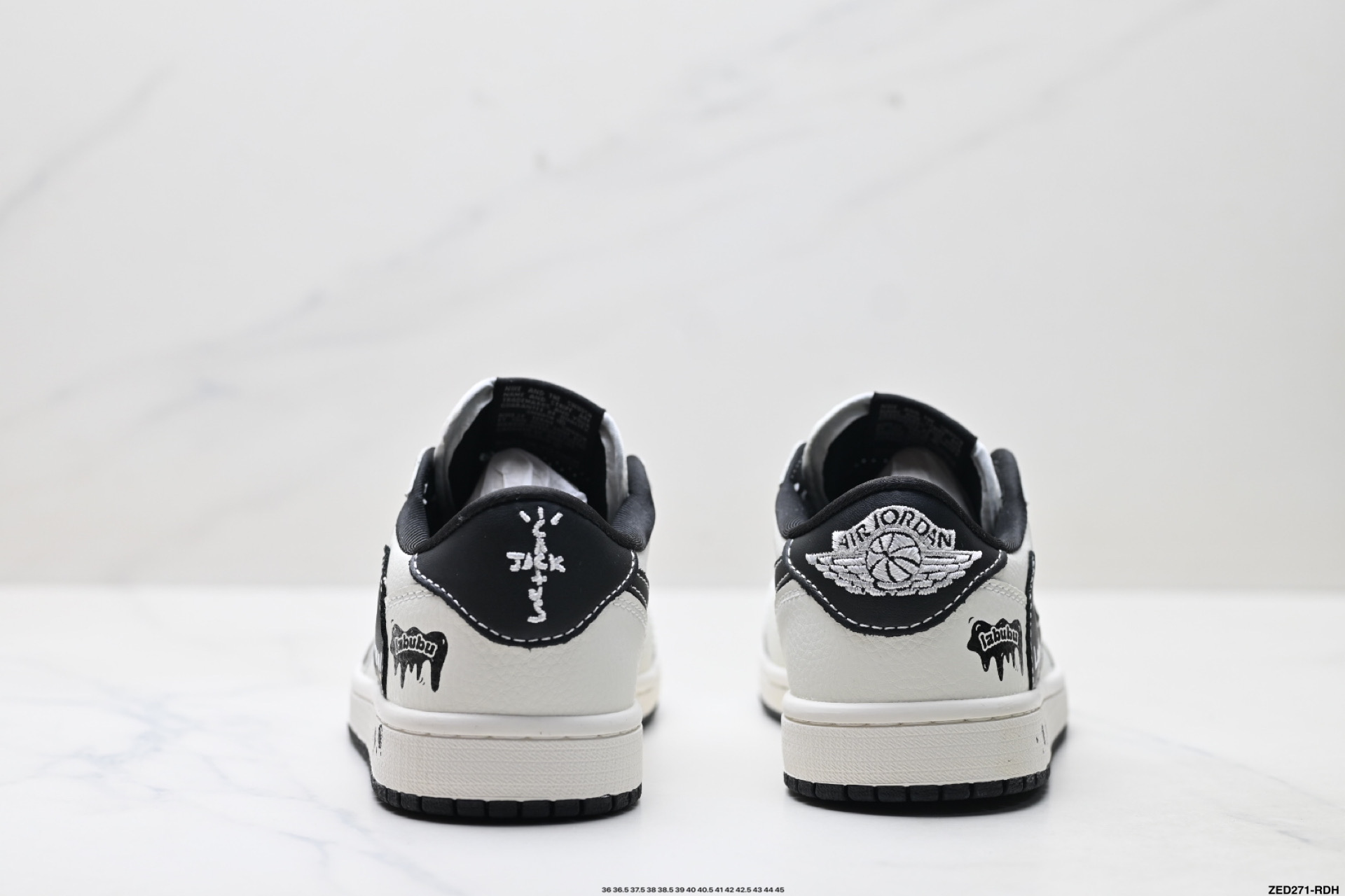 Nike Air Jordan 1 x Travis Scott AJ1倒勾 乔一倒钩 ‘DIY’定制 耐克 低帮文化篮球鞋 JW1188-161