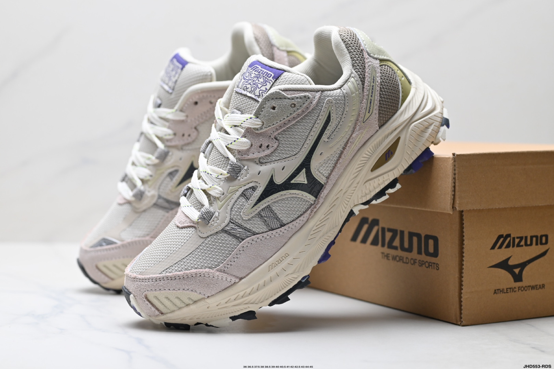 Mizuno美津浓男女25春夏新款透气缓震运动休闲跑步鞋 D1GH22