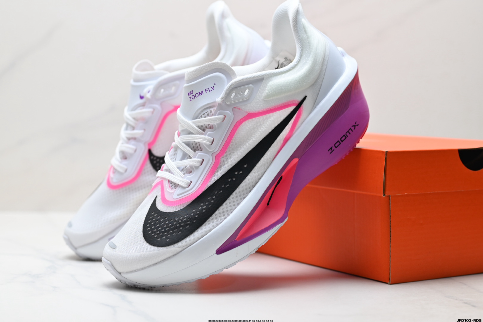 💰190
公司级✅NK ZoomX Invincible Run Flyknit FK6 Zoom Fly 6轻量飞织低帮休闲运动慢跑鞋 
此鞋专为长跑运动员而生 是为5至10公里距离的赛事和训练打造研发过程
货号:FN8455-102
尺码:36 36.5 37.5 38 38.5 39 40 40.5 41 42 42.5 43 44 45
ID:JFD103-RDS