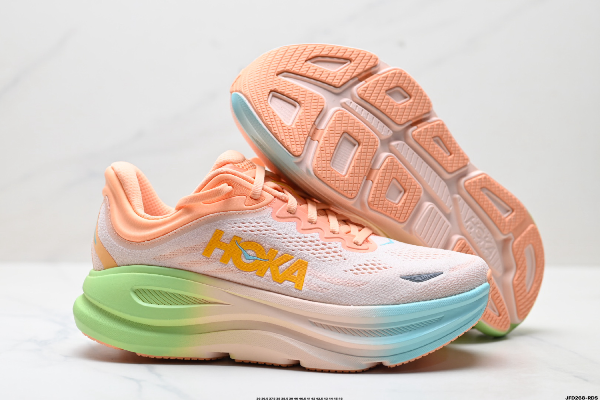 HOKA ONE ONE Bondi 9 复古舒适防滑耐磨 低帮 山地户外跑步鞋 1162011
