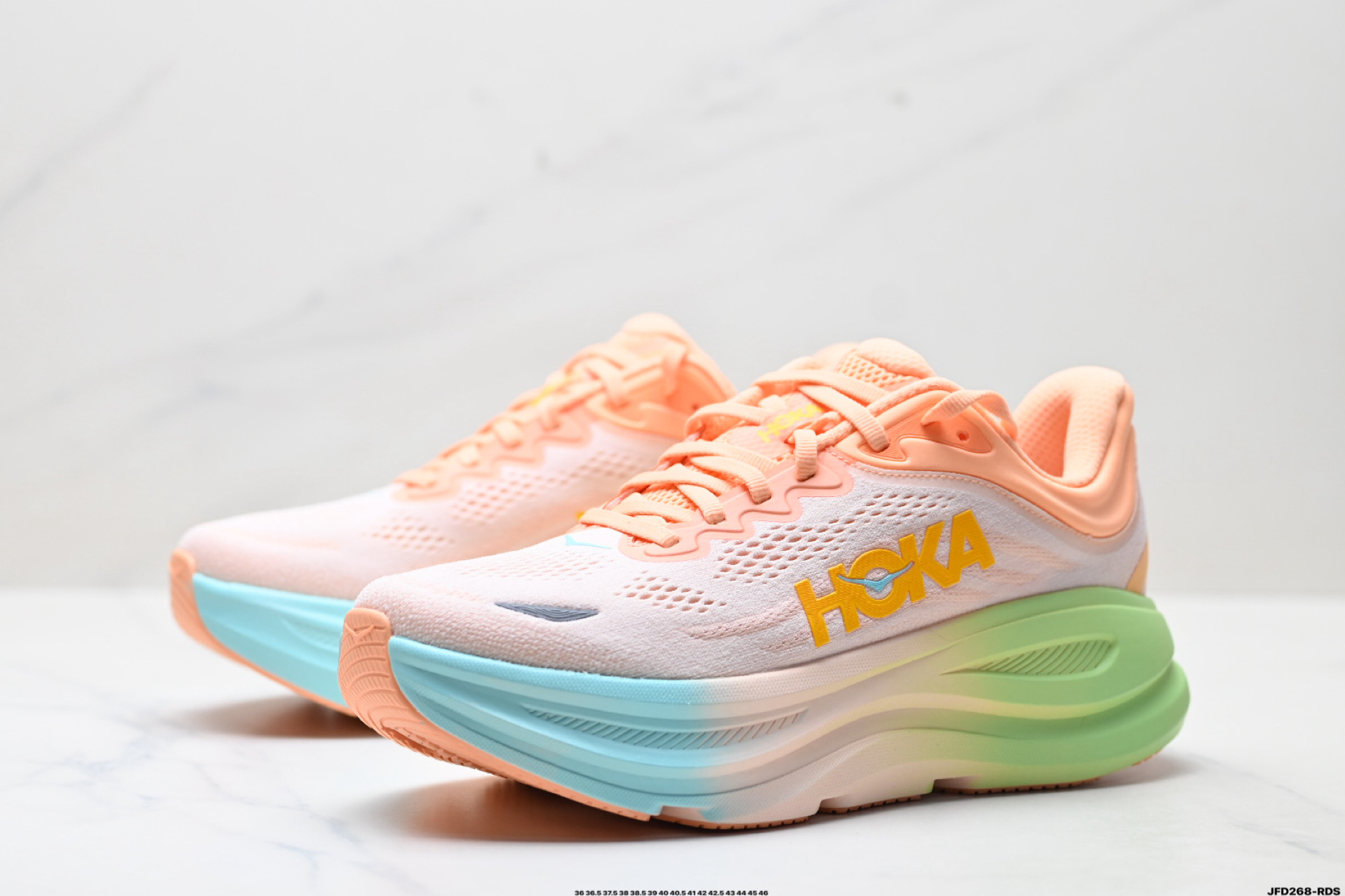 HOKA ONE ONE Bondi 9 复古舒适防滑耐磨 低帮 山地户外跑步鞋 1162011