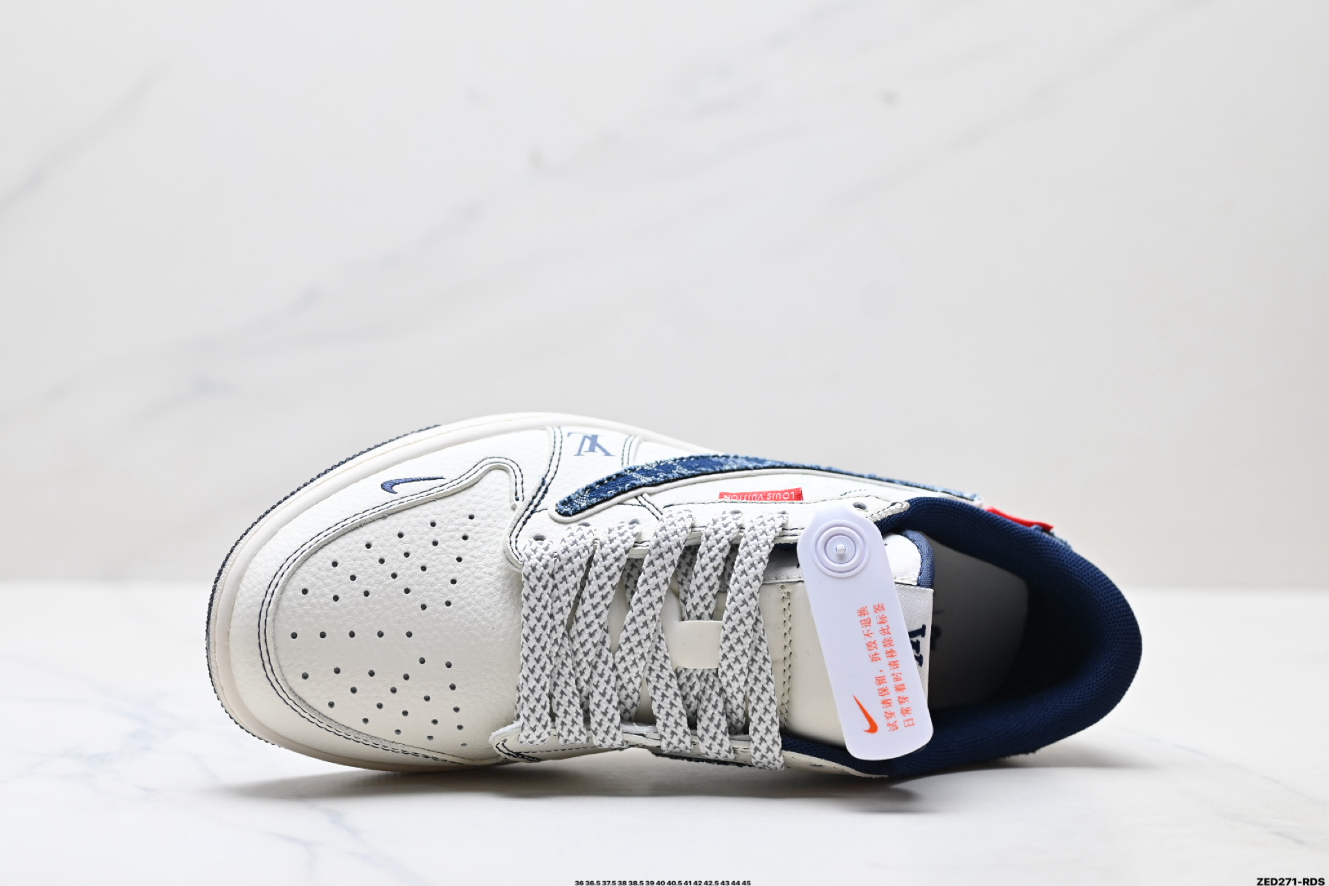 Nike Air Jordan 1 x Travis Scott AJ1倒勾 乔一倒钩 ‘DIY’定制 耐克 低帮文化篮球鞋 CX5050-Y16