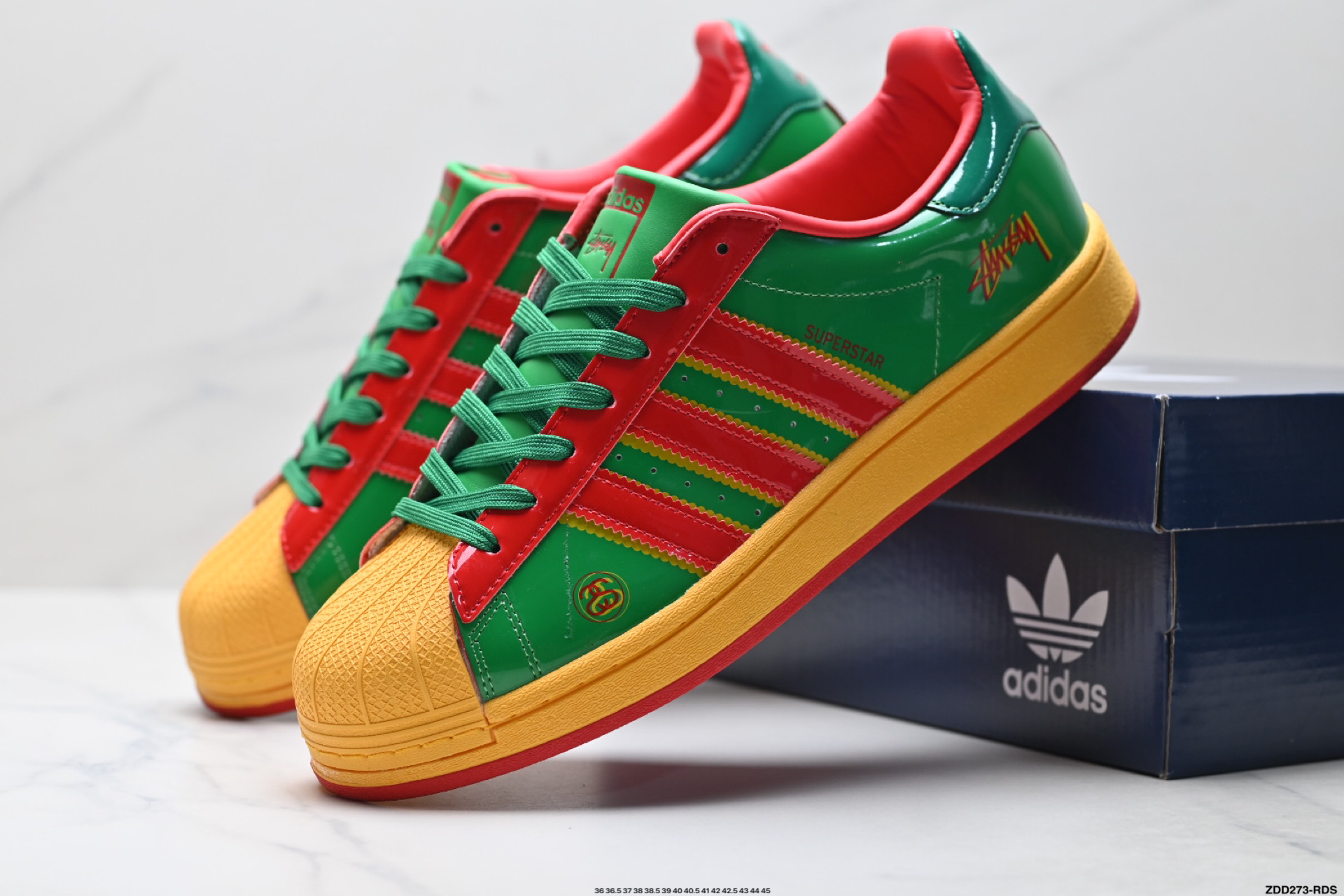 Adidas Originals Superstar 阿迪达斯 三叶草 贝壳头’DIY’系列低帮经典百搭休闲运动板鞋 DS0026
