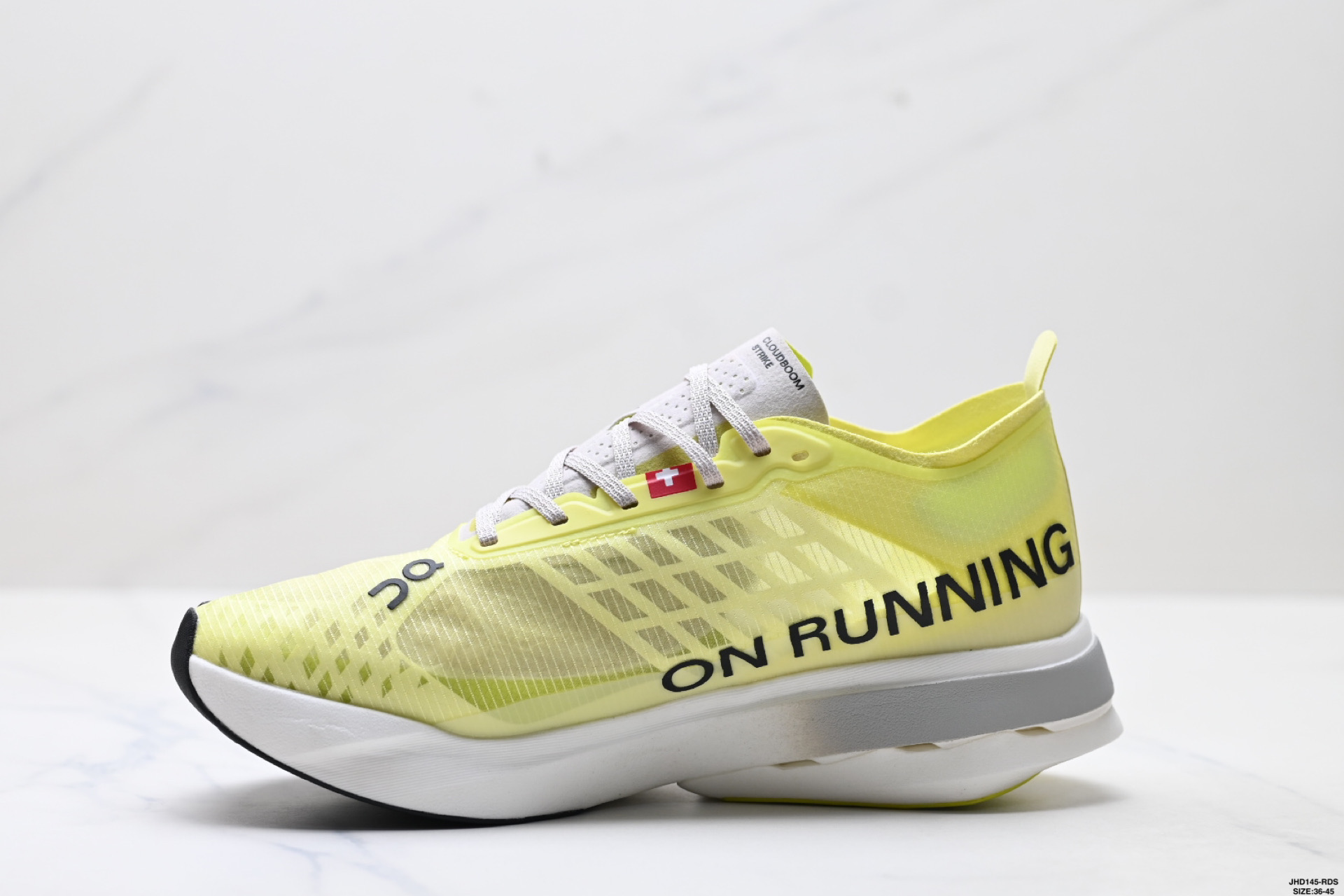 On昂跑 Cloudboom Strike Limelight 舒适耐磨透气支撑平衡 低帮 马拉松竞速跑步鞋 3ME3048