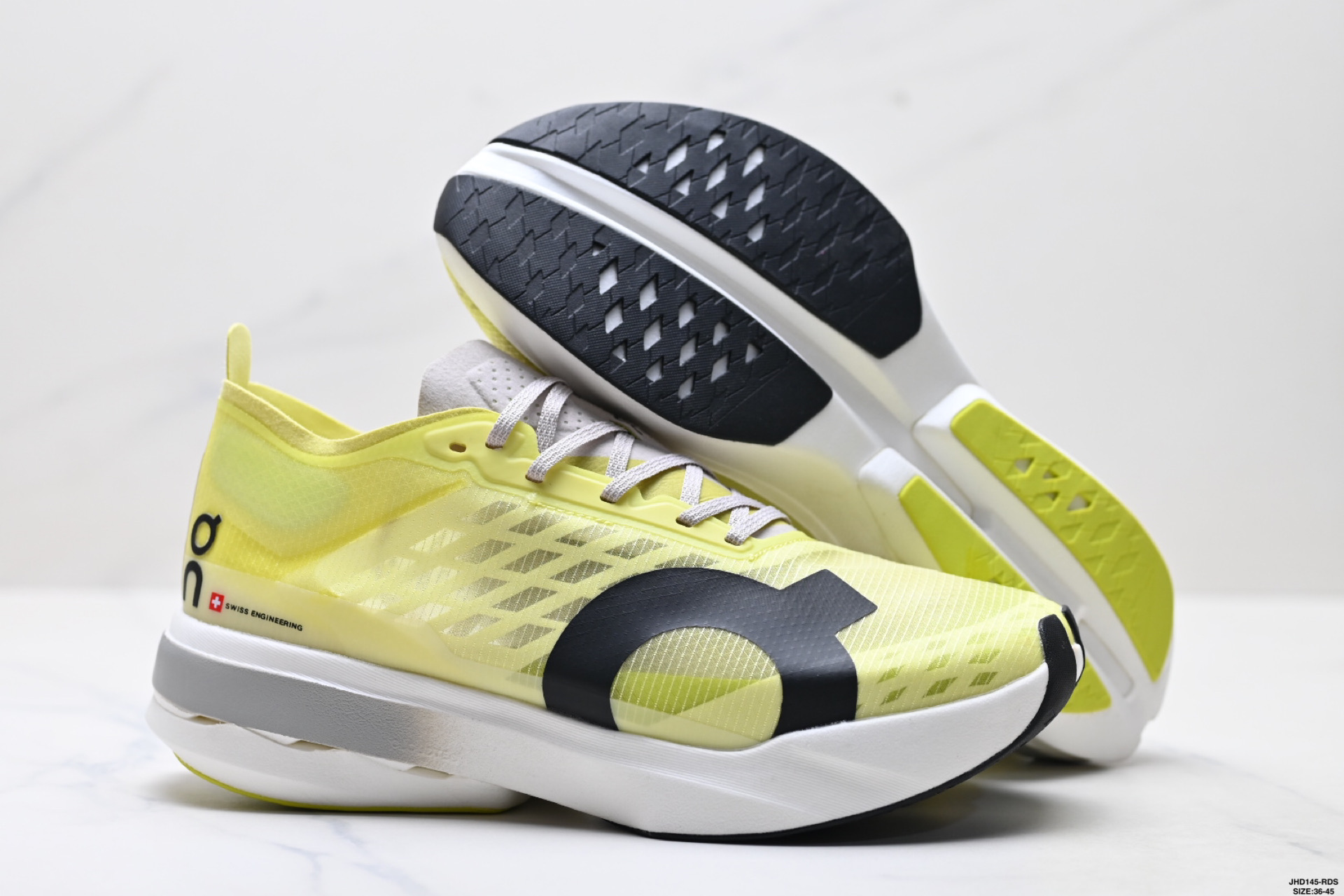 On昂跑 Cloudboom Strike Limelight 舒适耐磨透气支撑平衡 低帮 马拉松竞速跑步鞋 3ME3048