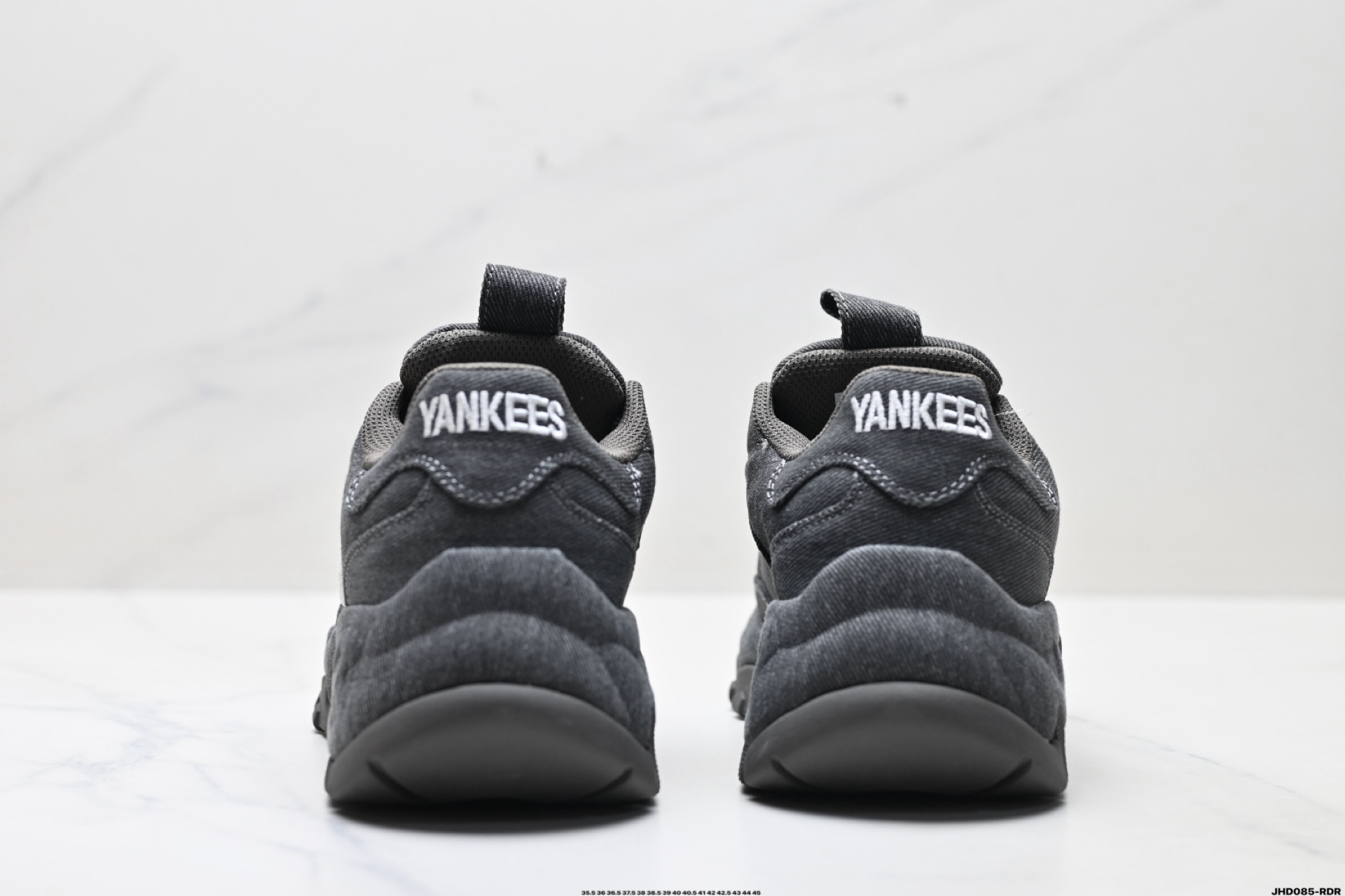 MLB BIGBALL CHUNKY VINTAGE CURSIVE 潮流百搭 厚底增高 牛仔舒适休闲鞋 防滑耐磨 低帮 老爹鞋 3ASHVT25N