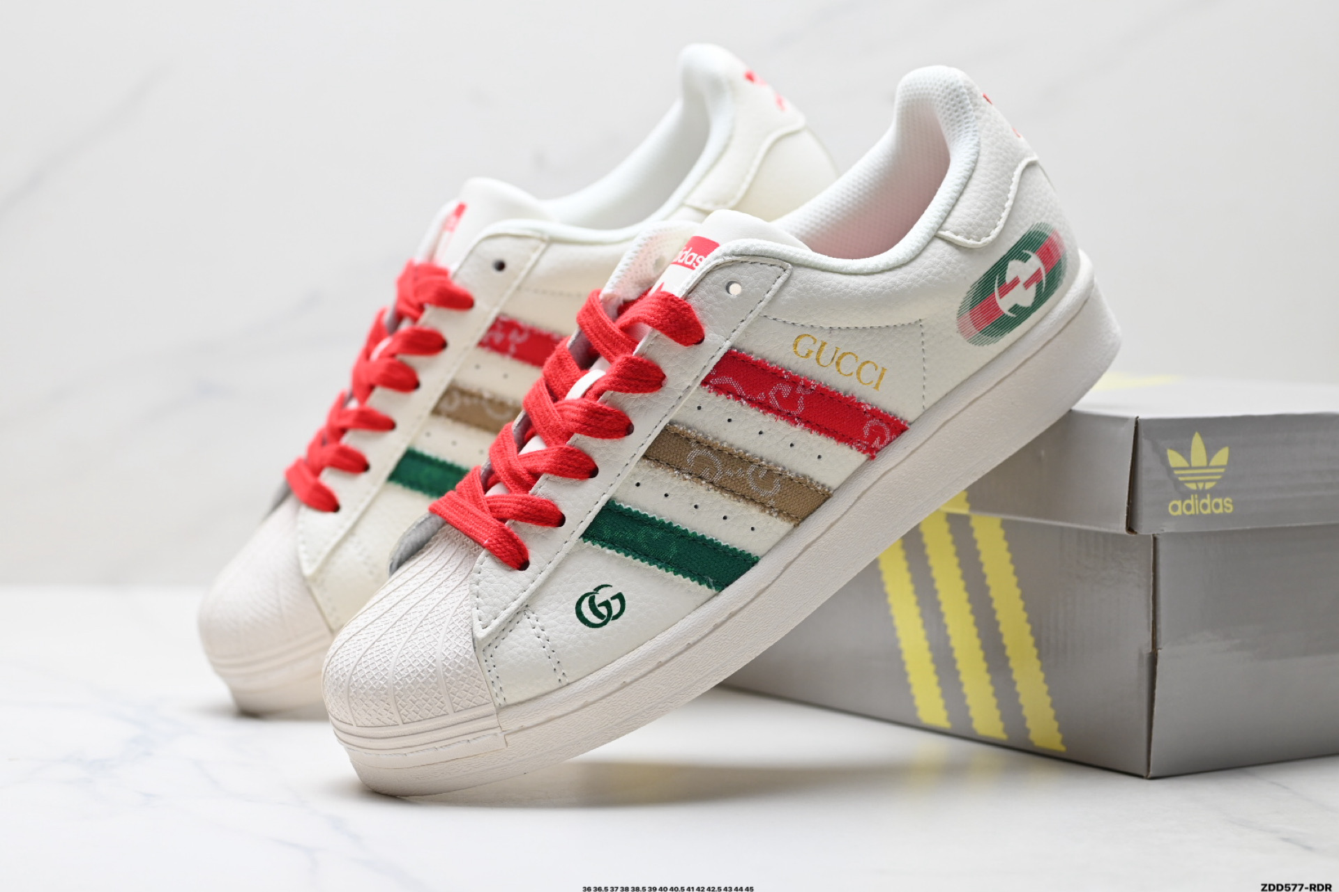 Adidas Originals Superstar 阿迪达斯 三叶草 贝壳头’DIY’系列低帮经典百搭休闲运动板鞋 QC2601