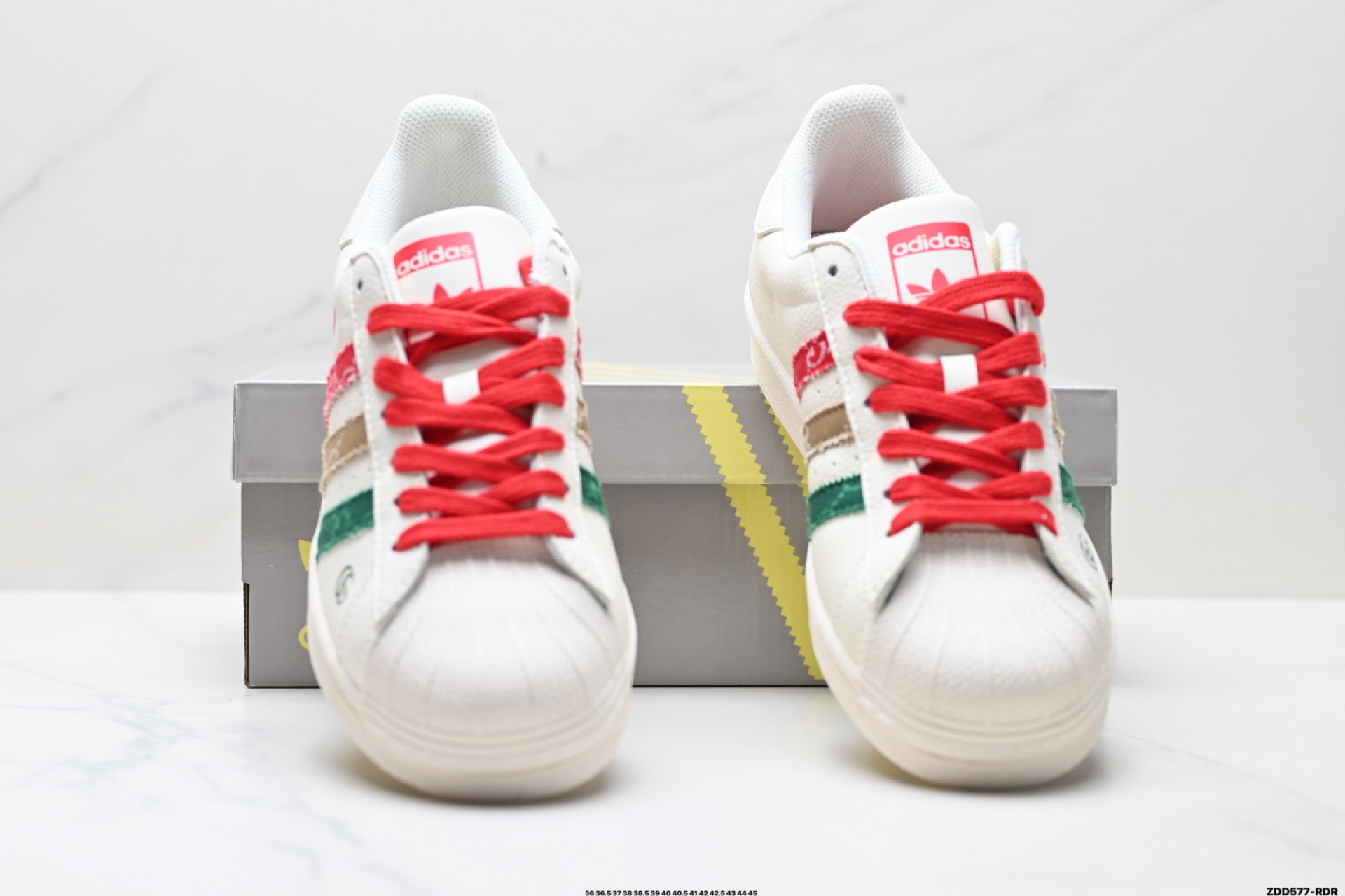 Adidas Originals Superstar 阿迪达斯 三叶草 贝壳头’DIY’系列低帮经典百搭休闲运动板鞋 QC2601