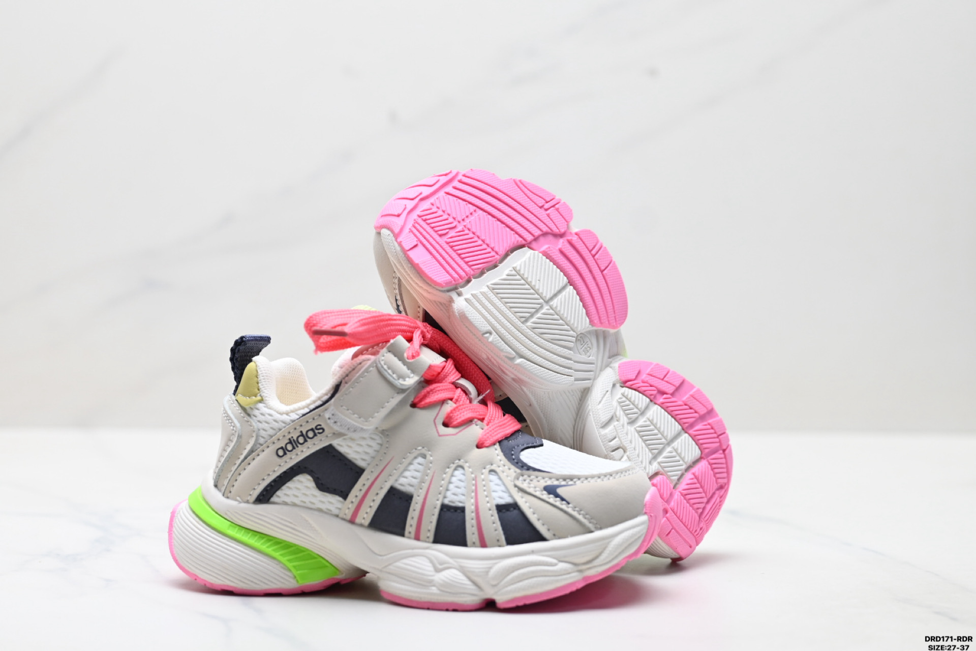 图片[5]-童鞋✅Adidas 阿迪达斯 太空革网面 时尚 百搭设计舒适 防滑透气 低帮 儿童休闲鞋 尺码：27-37 ID：DRD171-RDR-选品中心