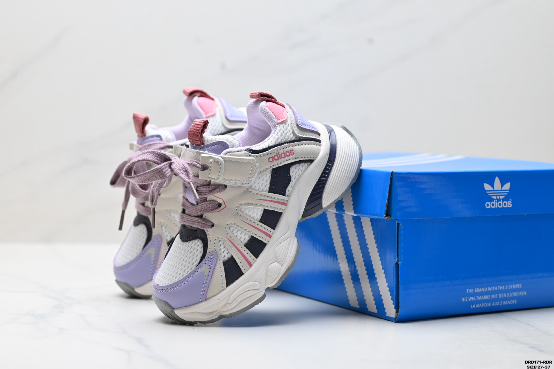 图片[8]-童鞋✅Adidas 阿迪达斯 太空革网面 时尚 百搭设计舒适 防滑透气 低帮 儿童休闲鞋 尺码：27-37 ID：DRD171-RDR-选品中心