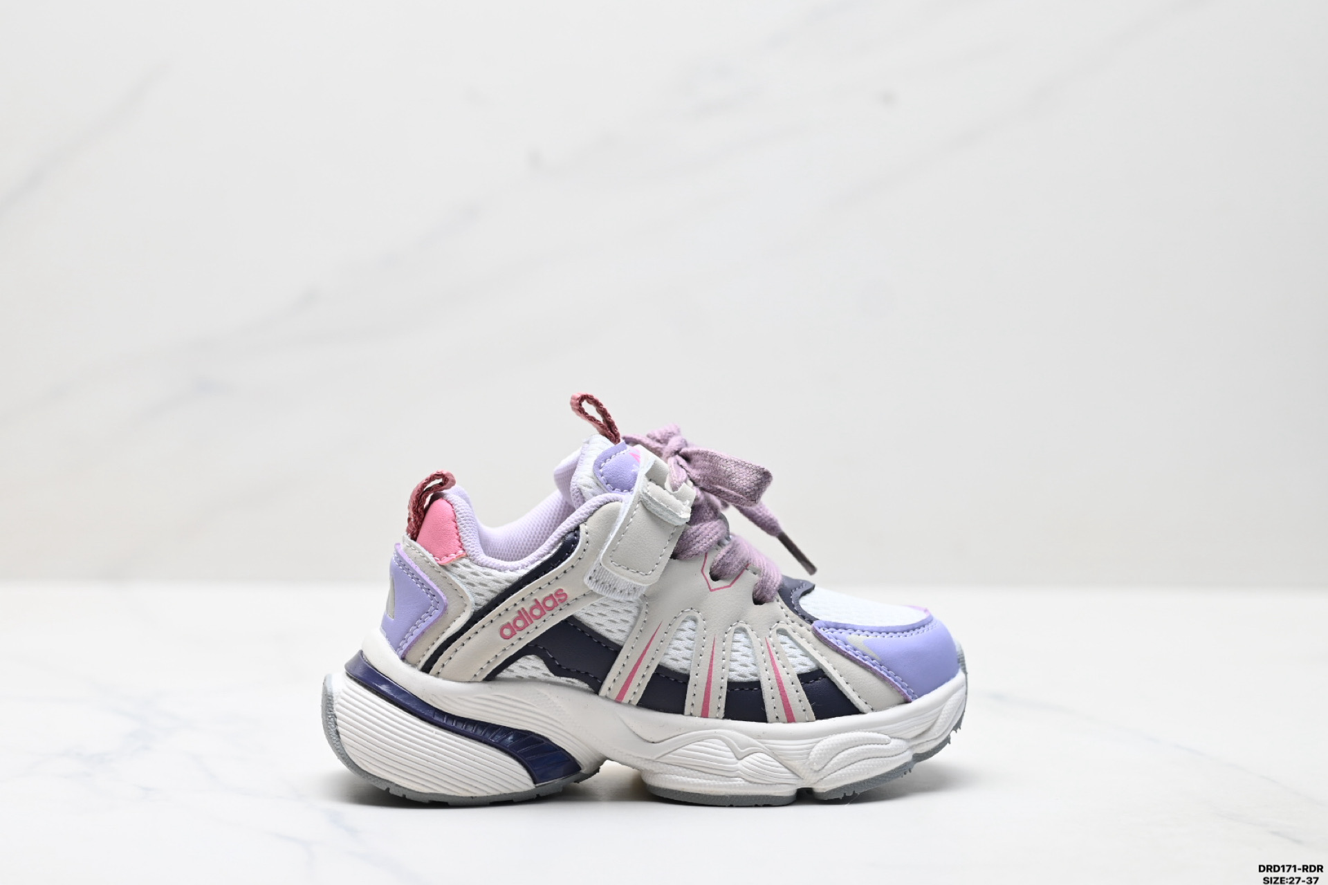 童鞋✅Adidas 阿迪达斯 太空革网面 时尚 百搭设计舒适 防滑透气 低帮 儿童休闲鞋 尺码：27-37 ID：DRD171-RDR-选品中心