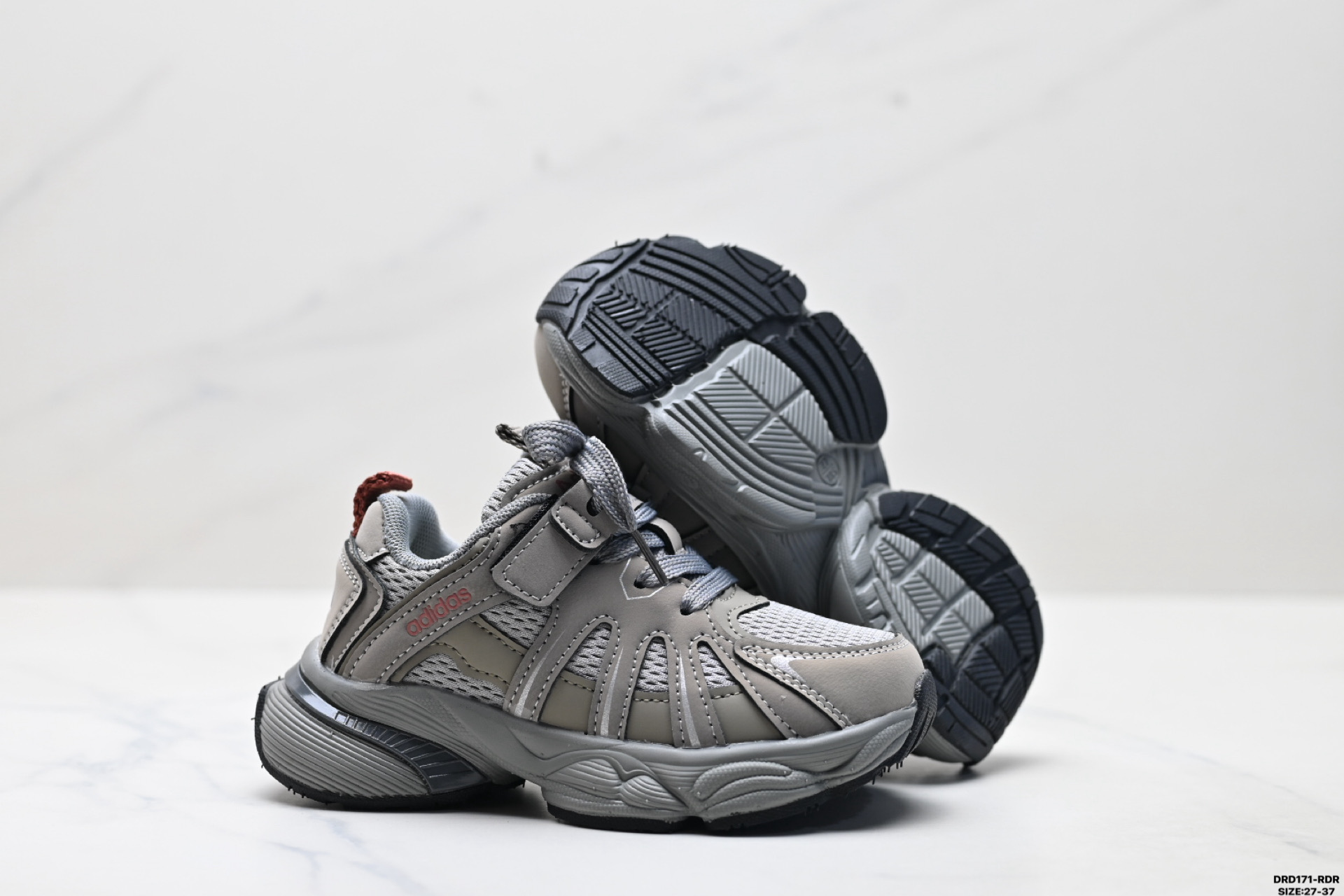 图片[5]-童鞋✅Adidas 阿迪达斯 太空革网面 时尚 百搭设计舒适 防滑透气 低帮 儿童休闲鞋 尺码：27-37 ID：DRD171-RDR-选品中心