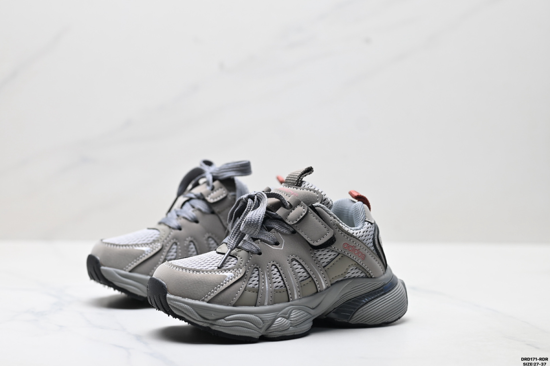 图片[4]-童鞋✅Adidas 阿迪达斯 太空革网面 时尚 百搭设计舒适 防滑透气 低帮 儿童休闲鞋 尺码：27-37 ID：DRD171-RDR-选品中心