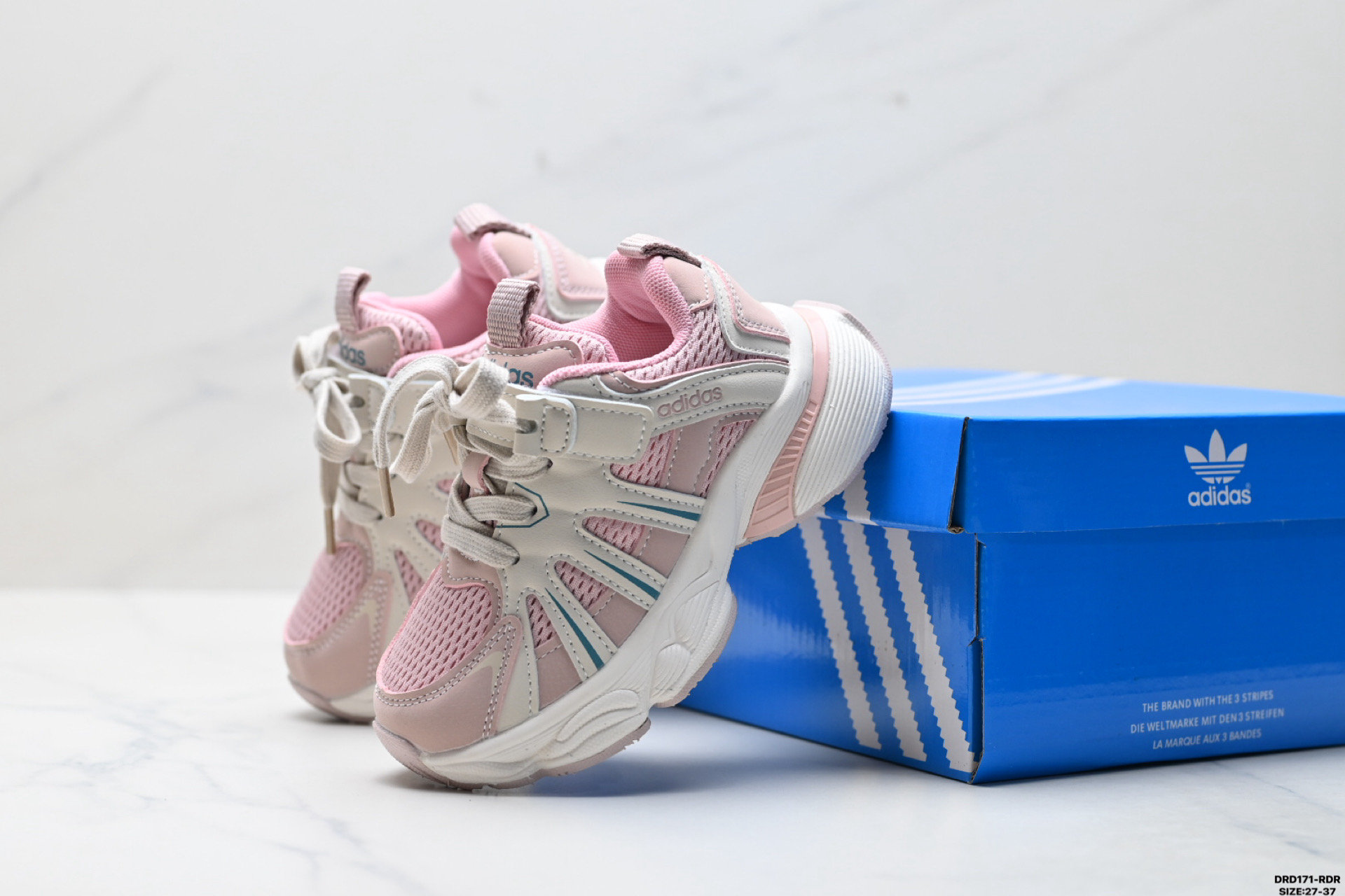 图片[8]-童鞋✅Adidas 阿迪达斯 太空革网面 时尚 百搭设计舒适 防滑透气 低帮 儿童休闲鞋 尺码：27-37 ID：DRD171-RDR-选品中心