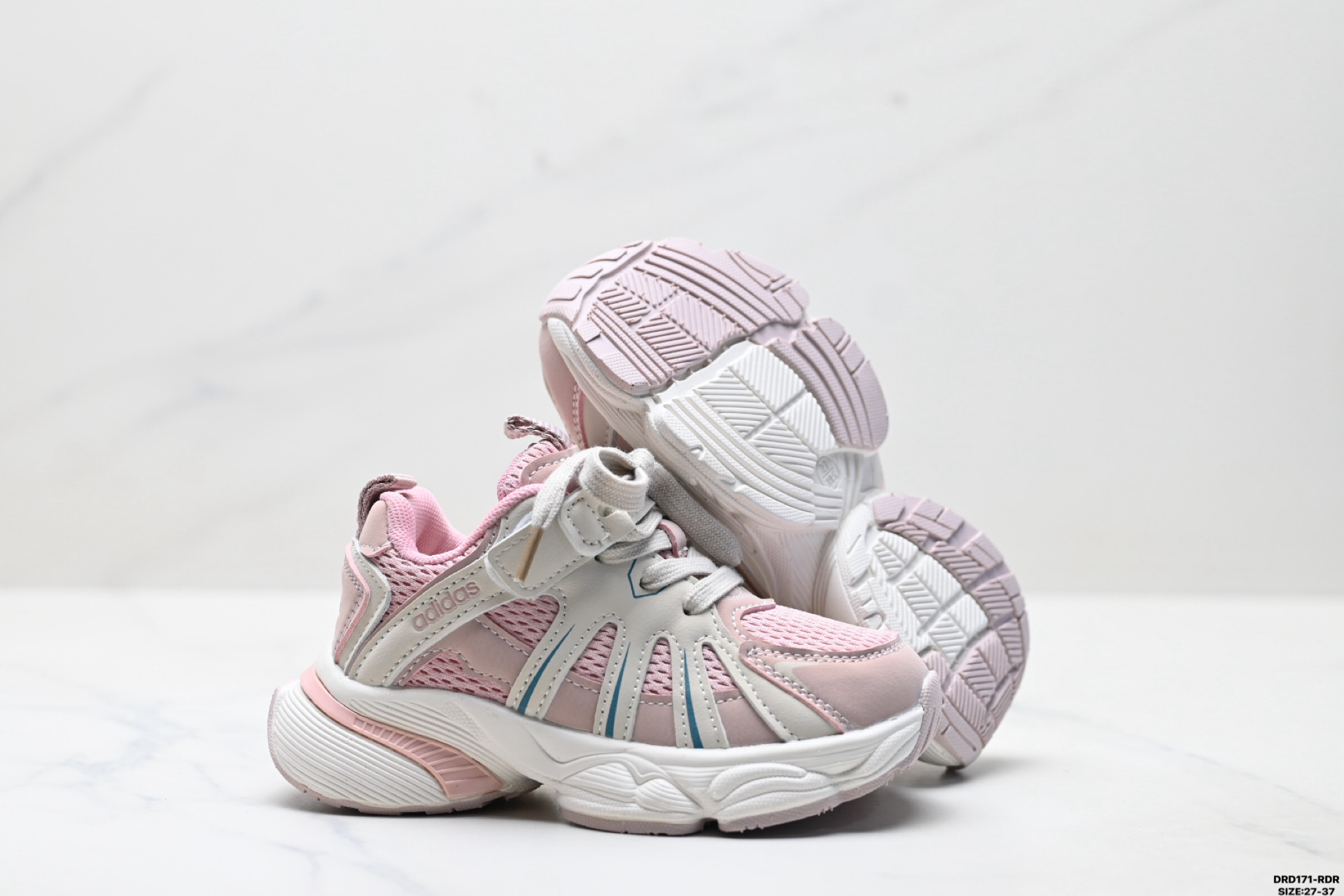 图片[5]-童鞋✅Adidas 阿迪达斯 太空革网面 时尚 百搭设计舒适 防滑透气 低帮 儿童休闲鞋 尺码：27-37 ID：DRD171-RDR-选品中心