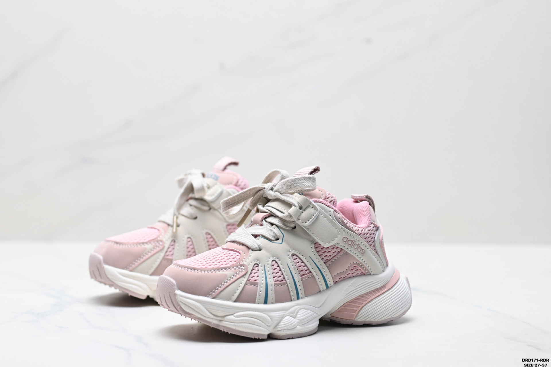 图片[4]-童鞋✅Adidas 阿迪达斯 太空革网面 时尚 百搭设计舒适 防滑透气 低帮 儿童休闲鞋 尺码：27-37 ID：DRD171-RDR-选品中心