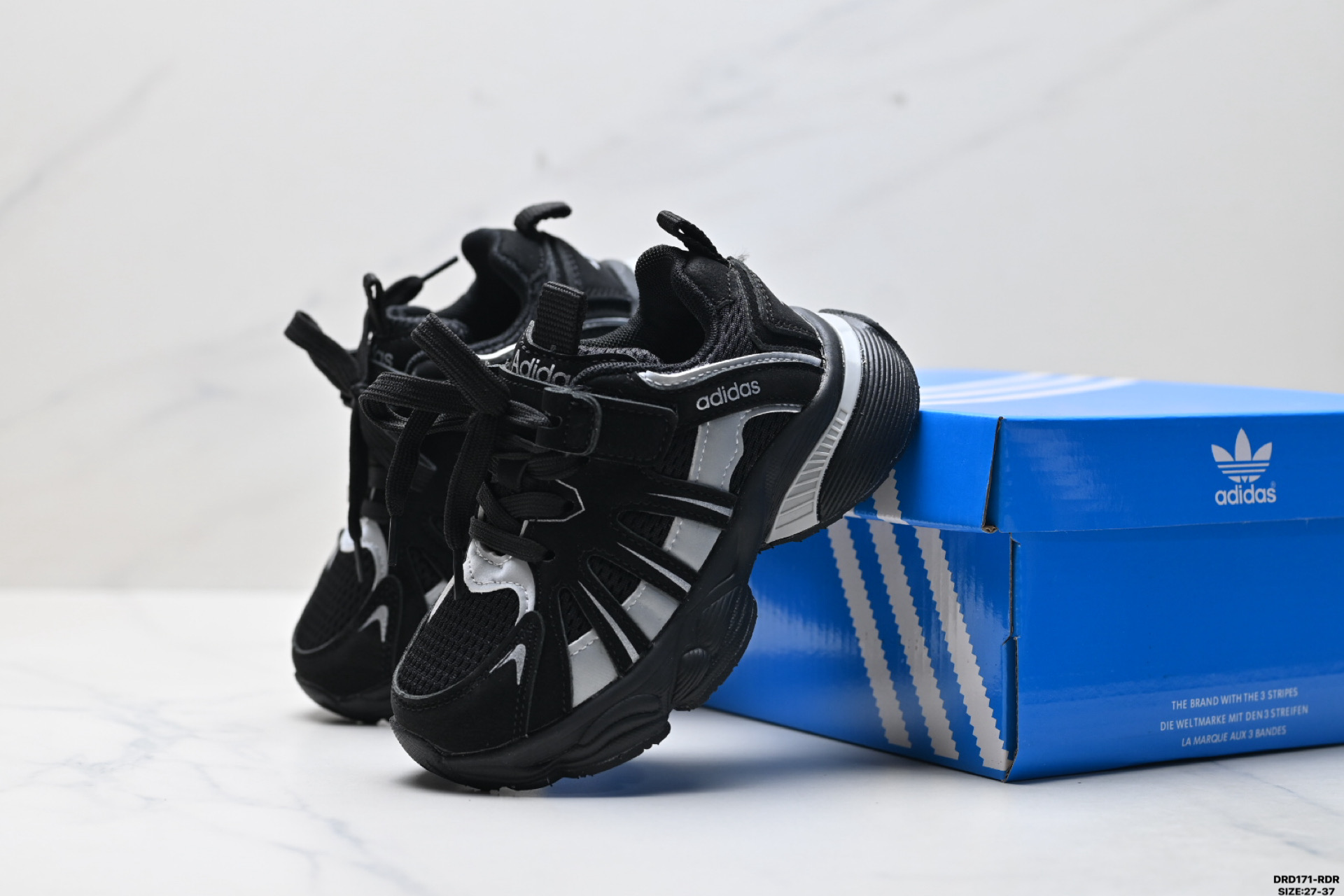 图片[8]-童鞋✅Adidas 阿迪达斯 太空革网面 时尚 百搭设计舒适 防滑透气 低帮 儿童休闲鞋 尺码：27-37 ID：DRD171-RDR-选品中心