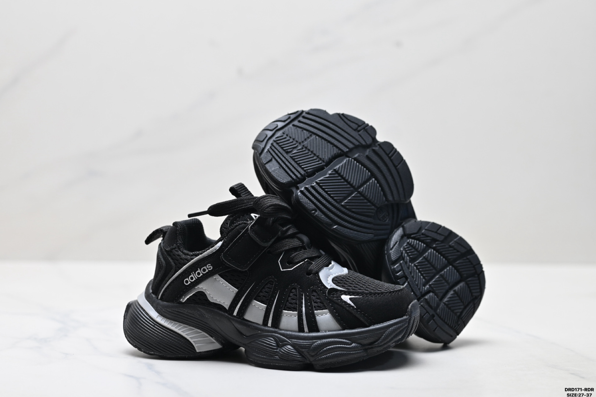 图片[5]-童鞋✅Adidas 阿迪达斯 太空革网面 时尚 百搭设计舒适 防滑透气 低帮 儿童休闲鞋 尺码：27-37 ID：DRD171-RDR-选品中心