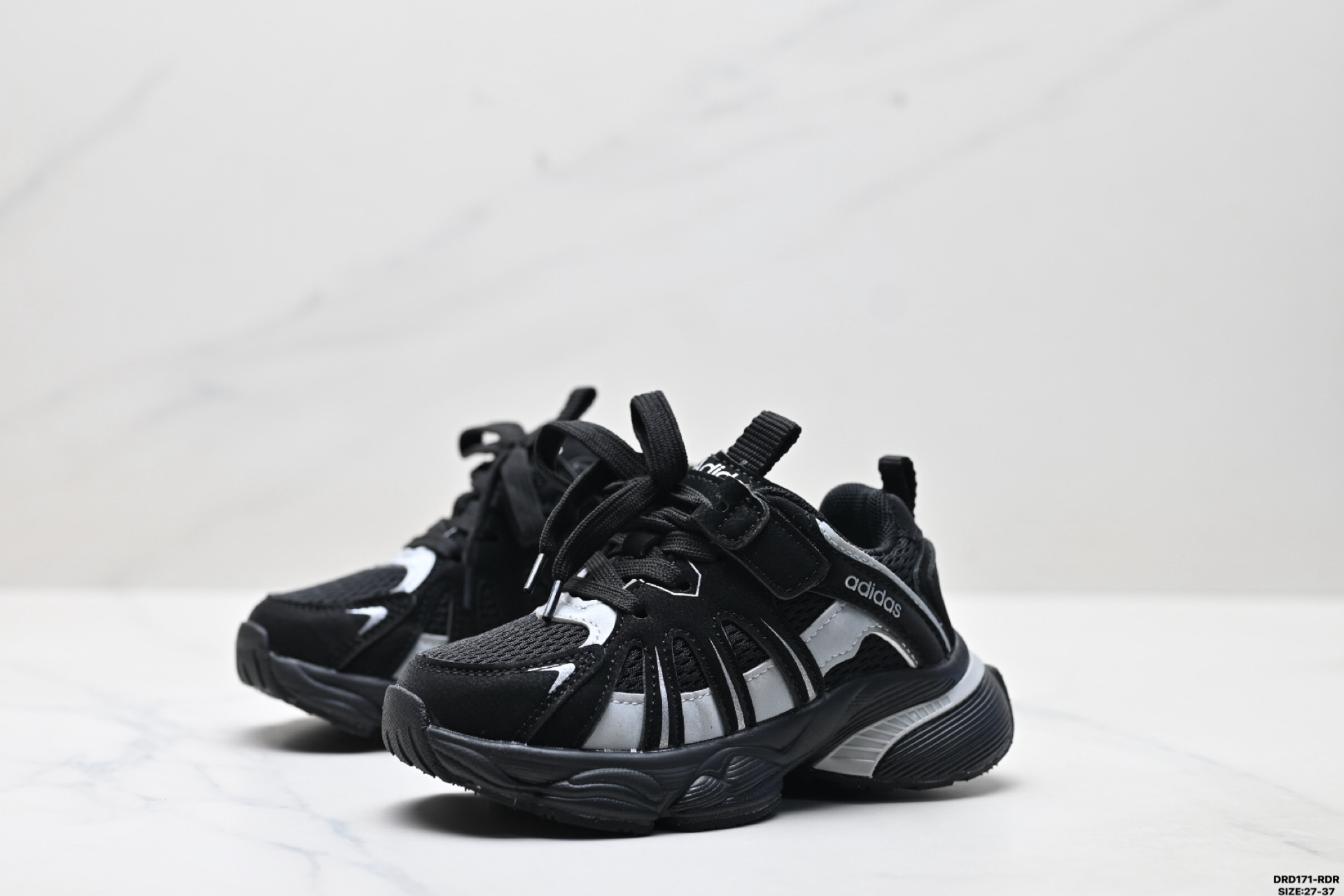 图片[4]-童鞋✅Adidas 阿迪达斯 太空革网面 时尚 百搭设计舒适 防滑透气 低帮 儿童休闲鞋 尺码：27-37 ID：DRD171-RDR-选品中心