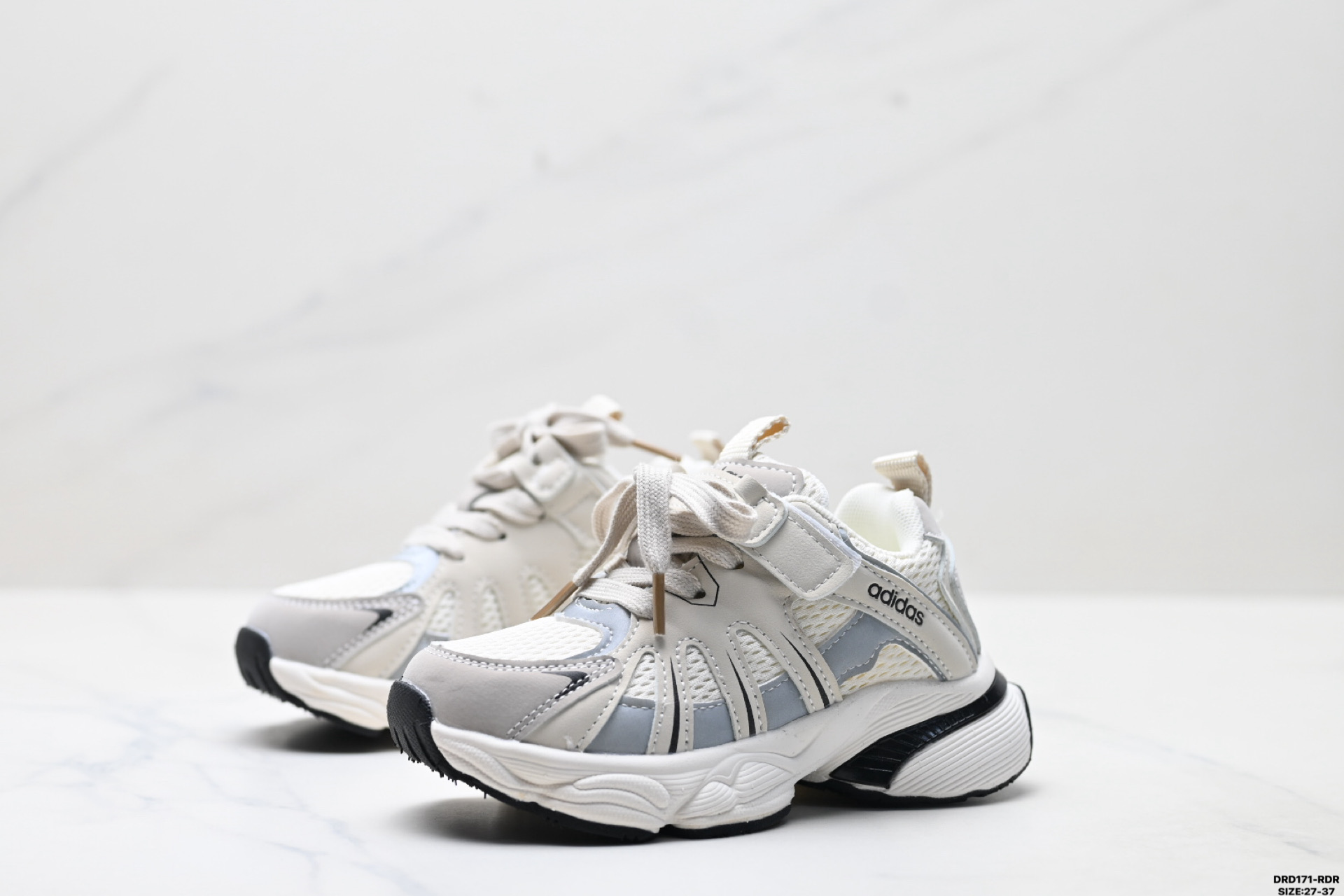 图片[4]-童鞋✅Adidas 阿迪达斯 太空革网面 时尚 百搭设计舒适 防滑透气 低帮 儿童休闲鞋 尺码：27-37 ID：DRD171-RDR-选品中心