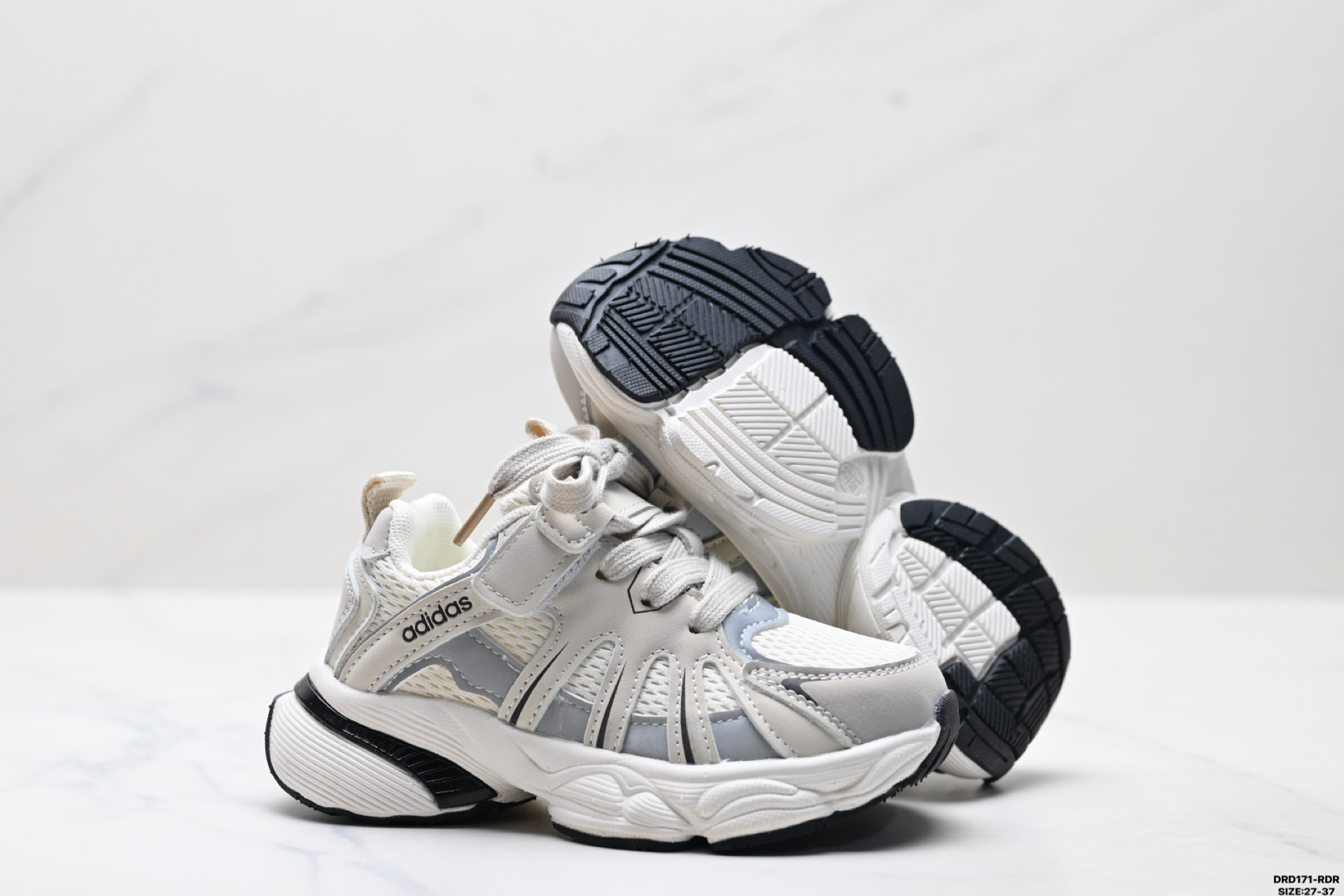 图片[5]-童鞋✅Adidas 阿迪达斯 太空革网面 时尚 百搭设计舒适 防滑透气 低帮 儿童休闲鞋 尺码：27-37 ID：DRD171-RDR-选品中心