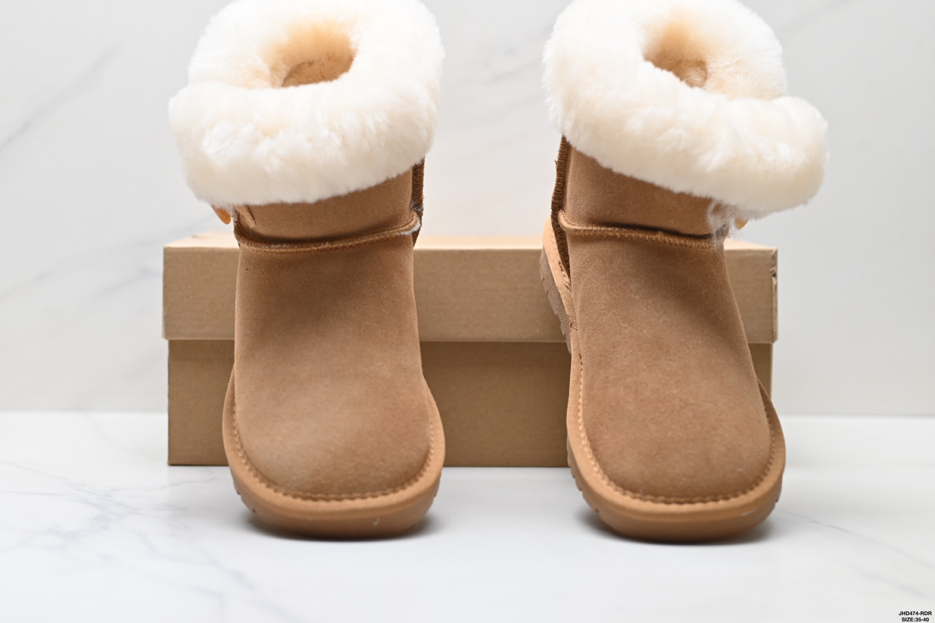 UGG保暖減震 加绒潮流 牛角扣 时尚百搭 短筒 雪地靴