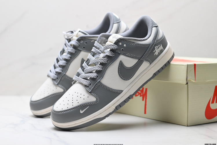 Nike Dunk Low Retro Premium Grey and White Casual Sneakers 1 Nike Dunk Low Retro Premium Grey and White Casual Sneakers