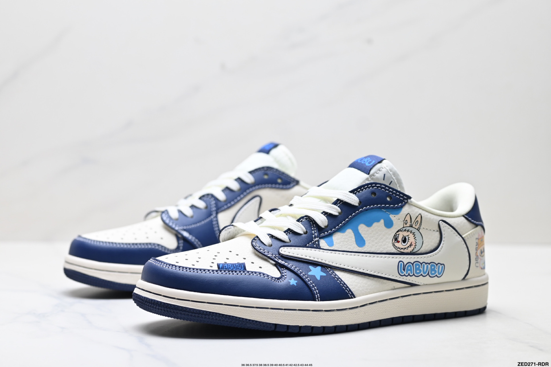 Nike Air Jordan 1 x Travis Scott AJ1倒勾 乔一倒钩 ‘DIY’定制 耐克 低帮文化篮球鞋 DZ5899-017