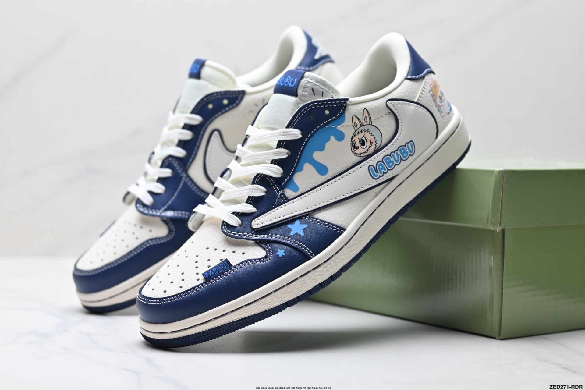 Nike Air Jordan 1 x Travis Scott AJ1倒勾 乔一倒钩 ‘DIY’定制 耐克 低帮文化篮球鞋 DZ5899-017