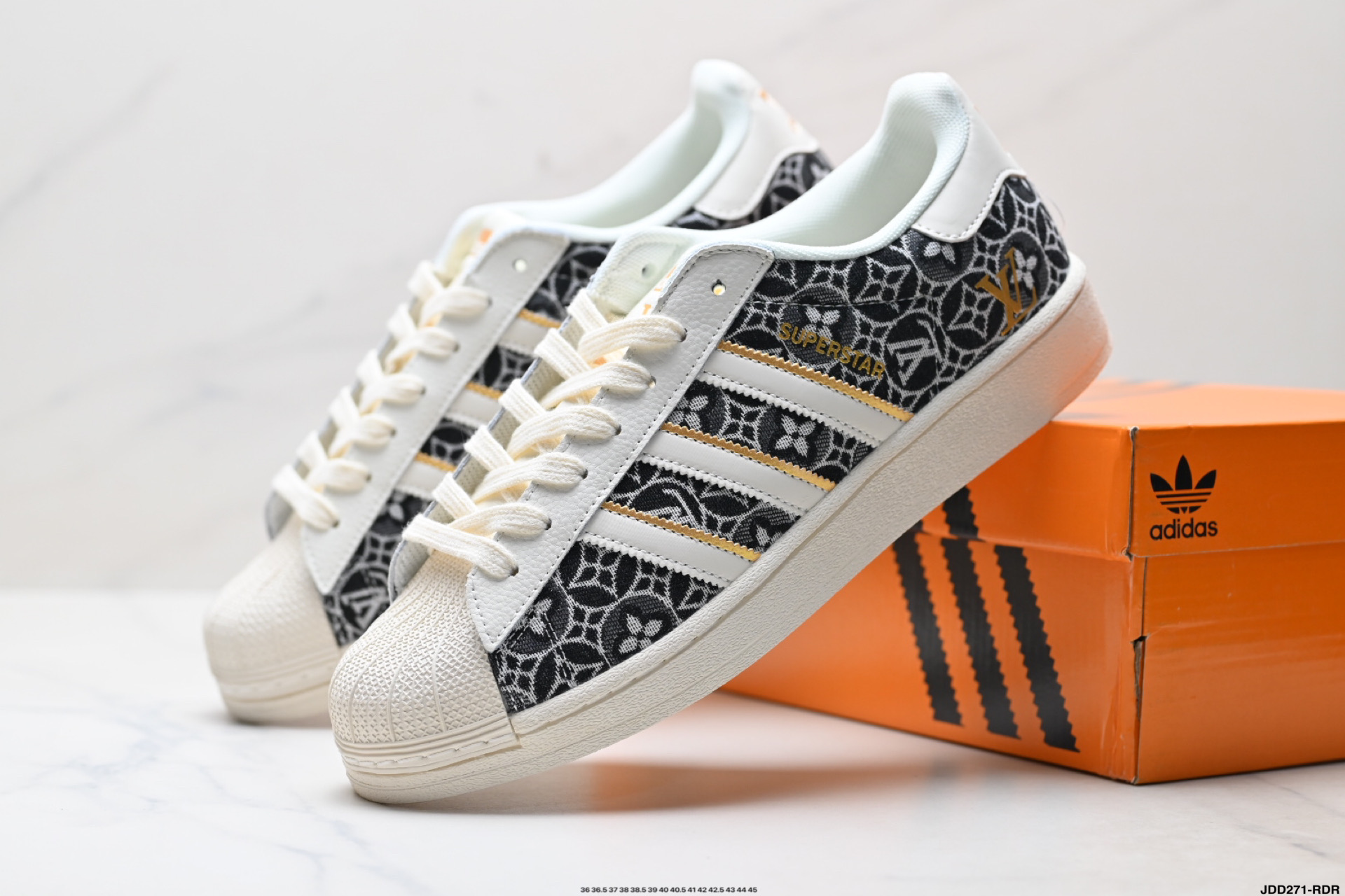 Adidas Originals Superstar 阿迪达斯 三叶草 贝壳头’DIY’系列低帮经典百搭休闲运动板鞋 BZ9864
