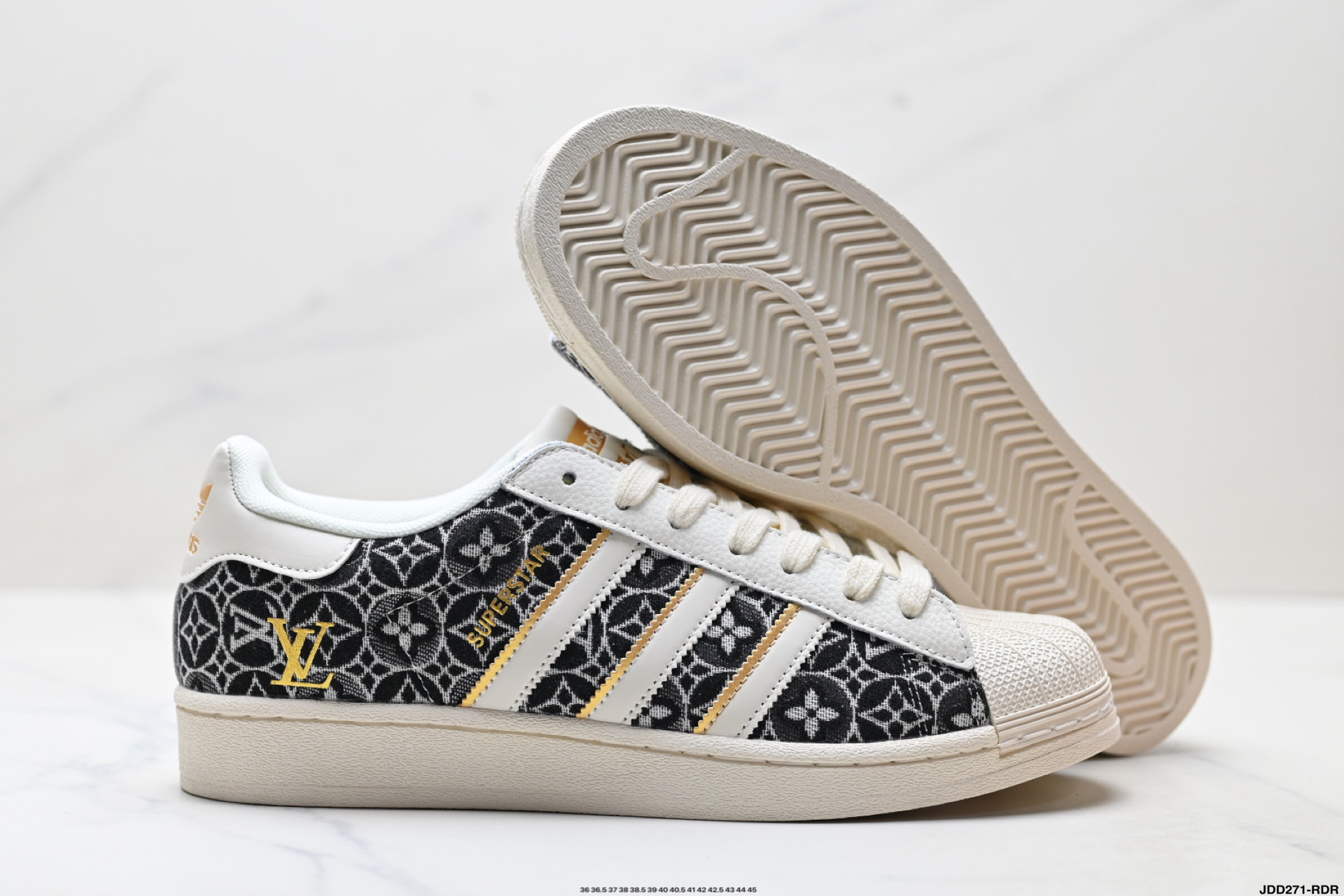 Adidas Originals Superstar 阿迪达斯 三叶草 贝壳头’DIY’系列低帮经典百搭休闲运动板鞋 BZ9864