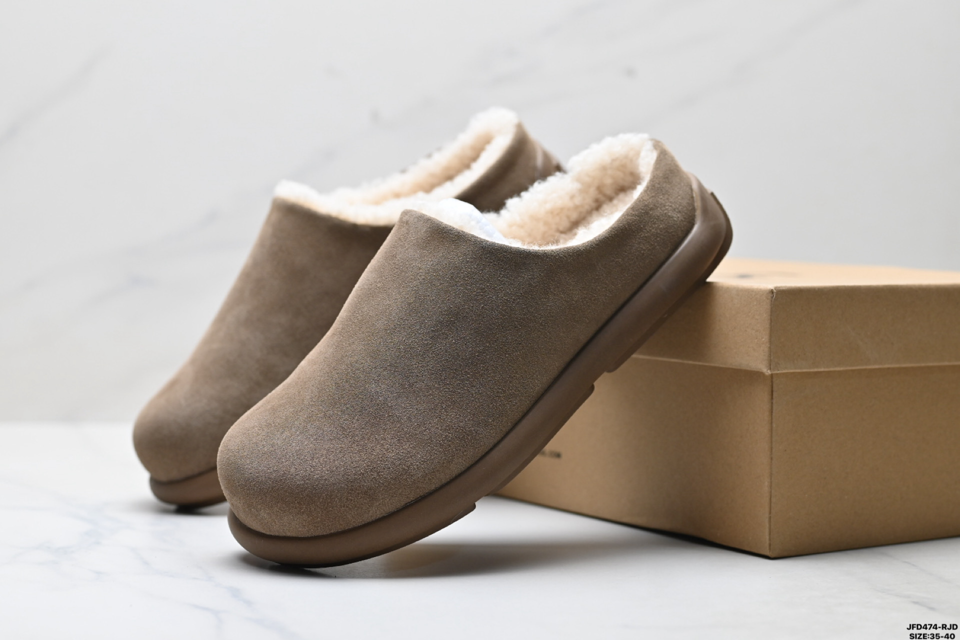 UGG 小土豆 复古百搭半拖勃肯懒人鞋 暖冬加绒休闲时尚高颜值 舒适一脚蹬 包头拖鞋