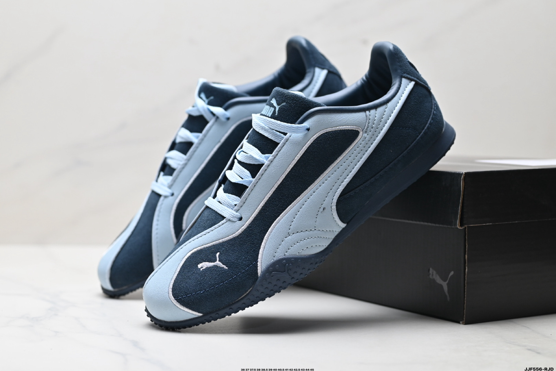 PUMA Bella V2 Leather彪马 舒适 低帮生活休闲德训薄底鞋 404709-01