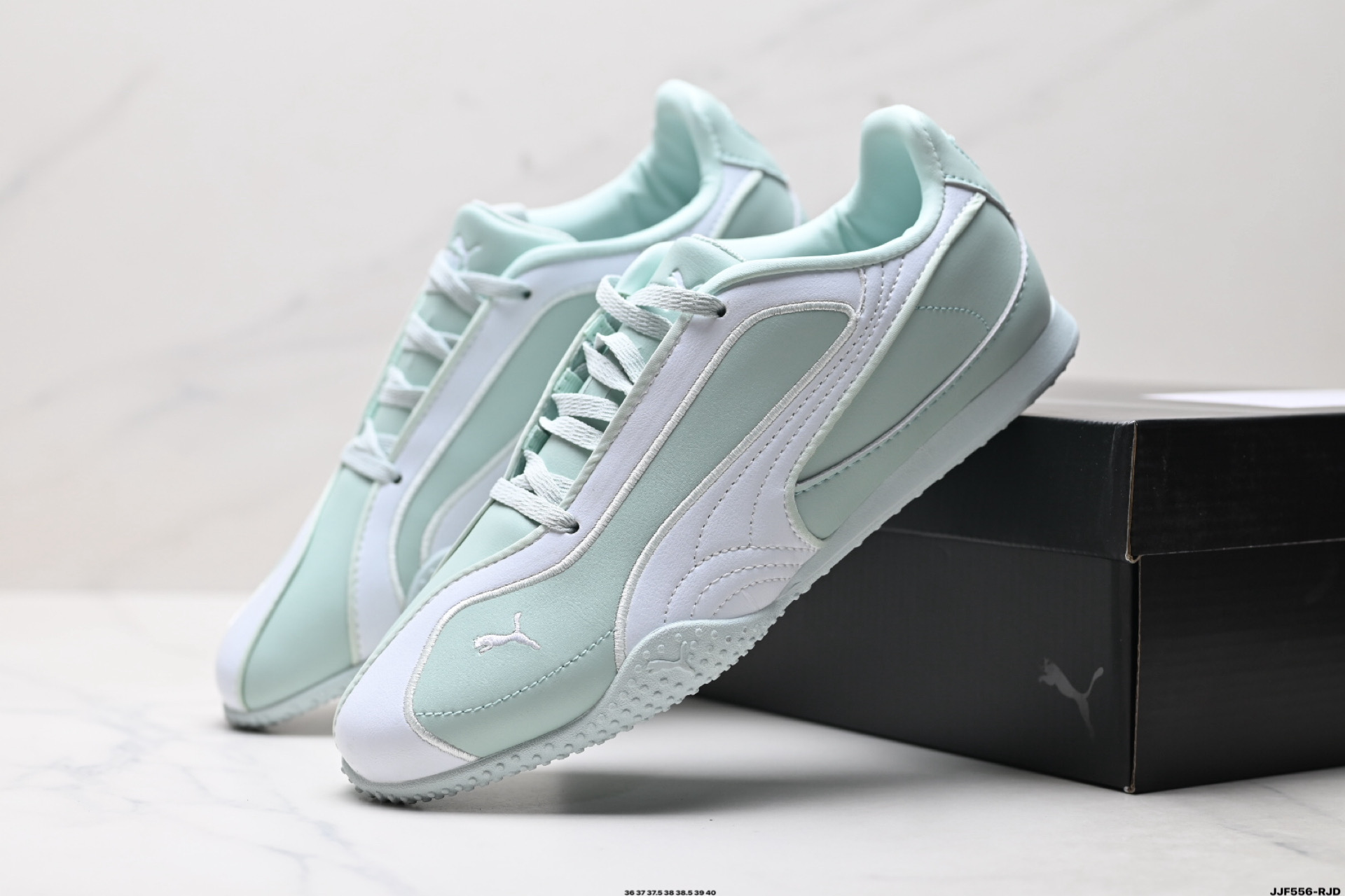 PUMA Bella V2 Leather彪马 舒适 低帮生活休闲德训薄底鞋 404709-01